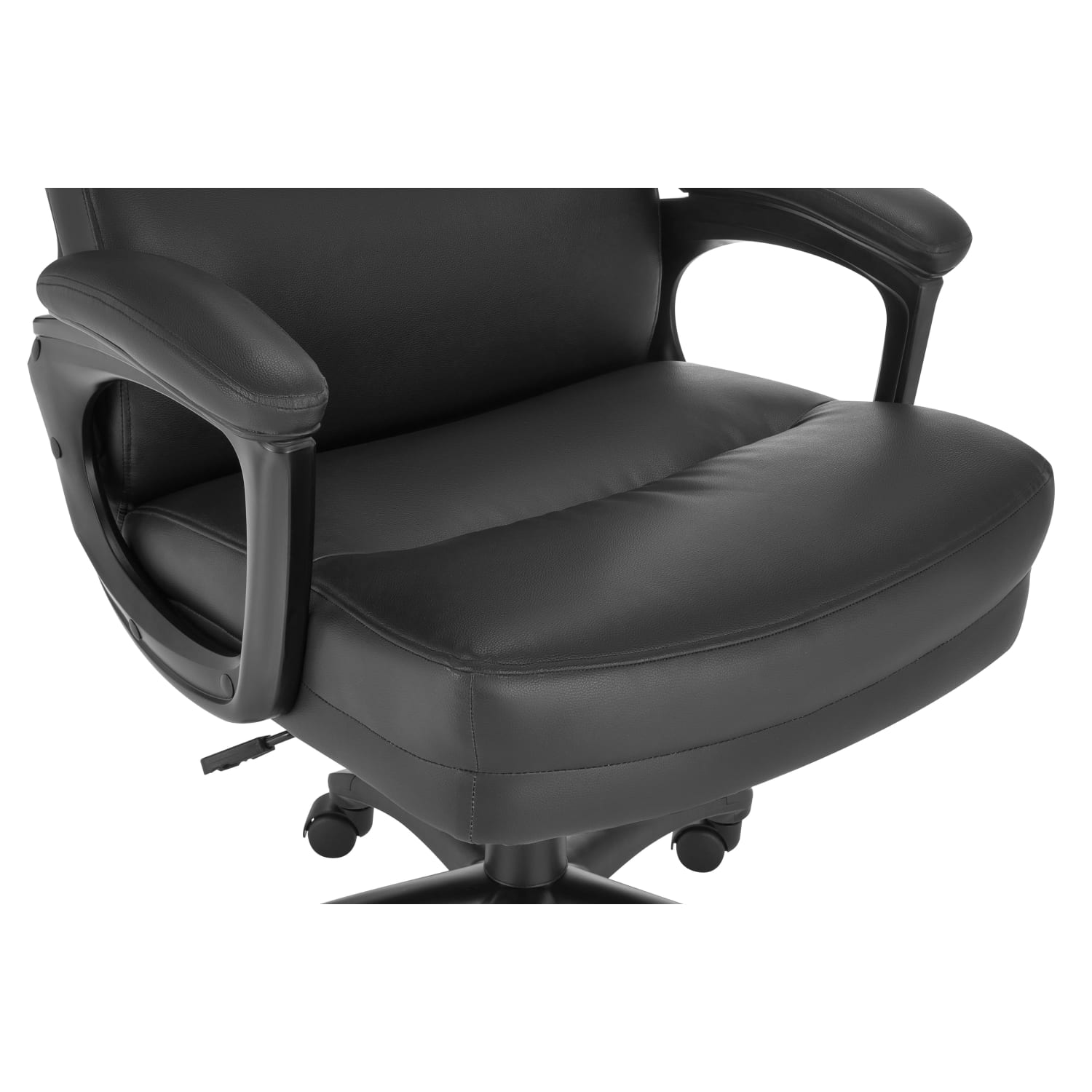 Serta Comfort Big & Tall Ergonomic Bonded Leather High-Back Executive Office Chair, Black - Image 8