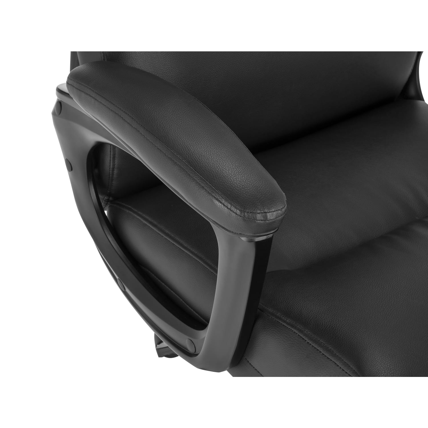 Serta Comfort Big & Tall Ergonomic Bonded Leather High-Back Executive Office Chair, Black - Image 9