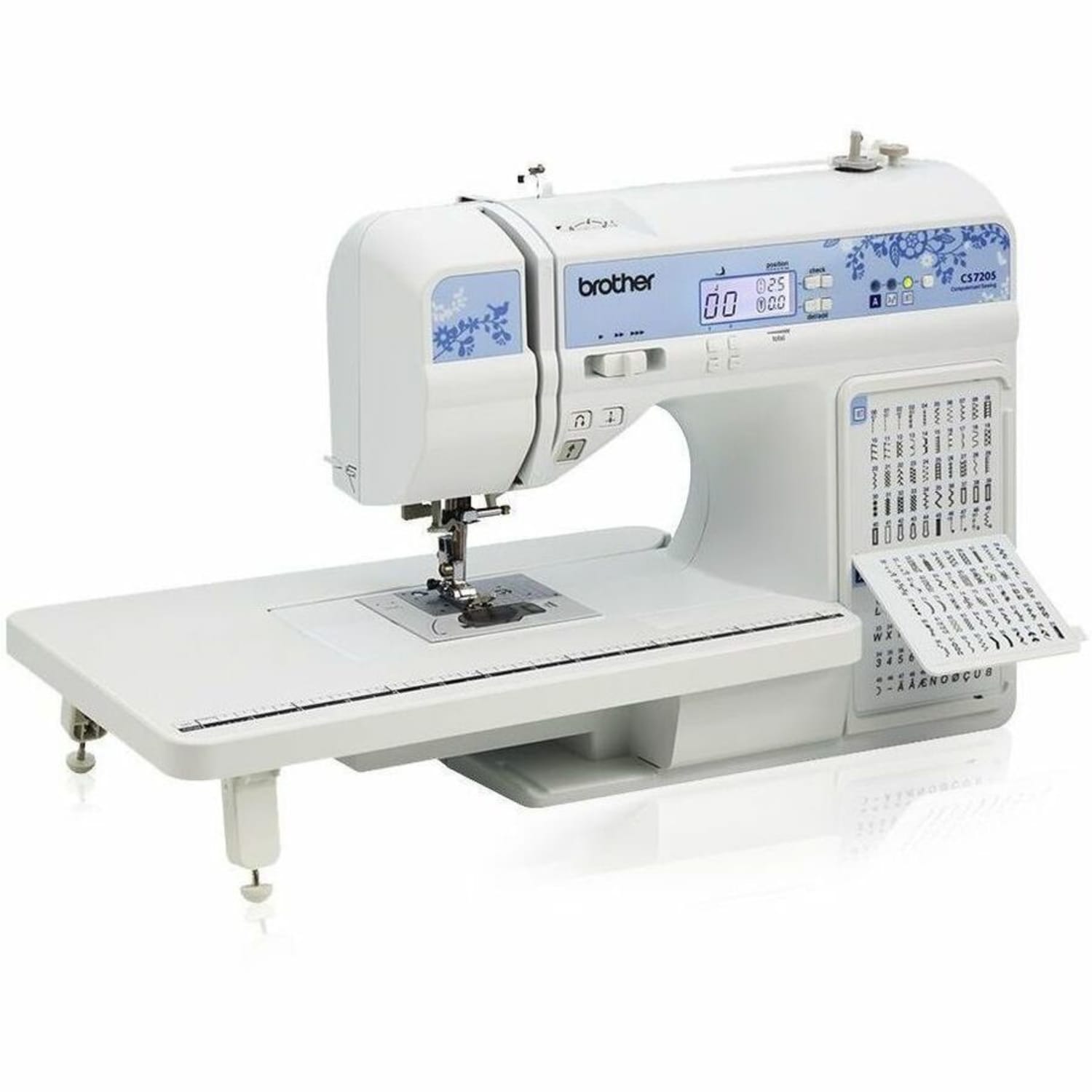 Brother CS7205 Computerized Sewing Machine - 205 Built-In Stitches - Automatic Threading - Sewing