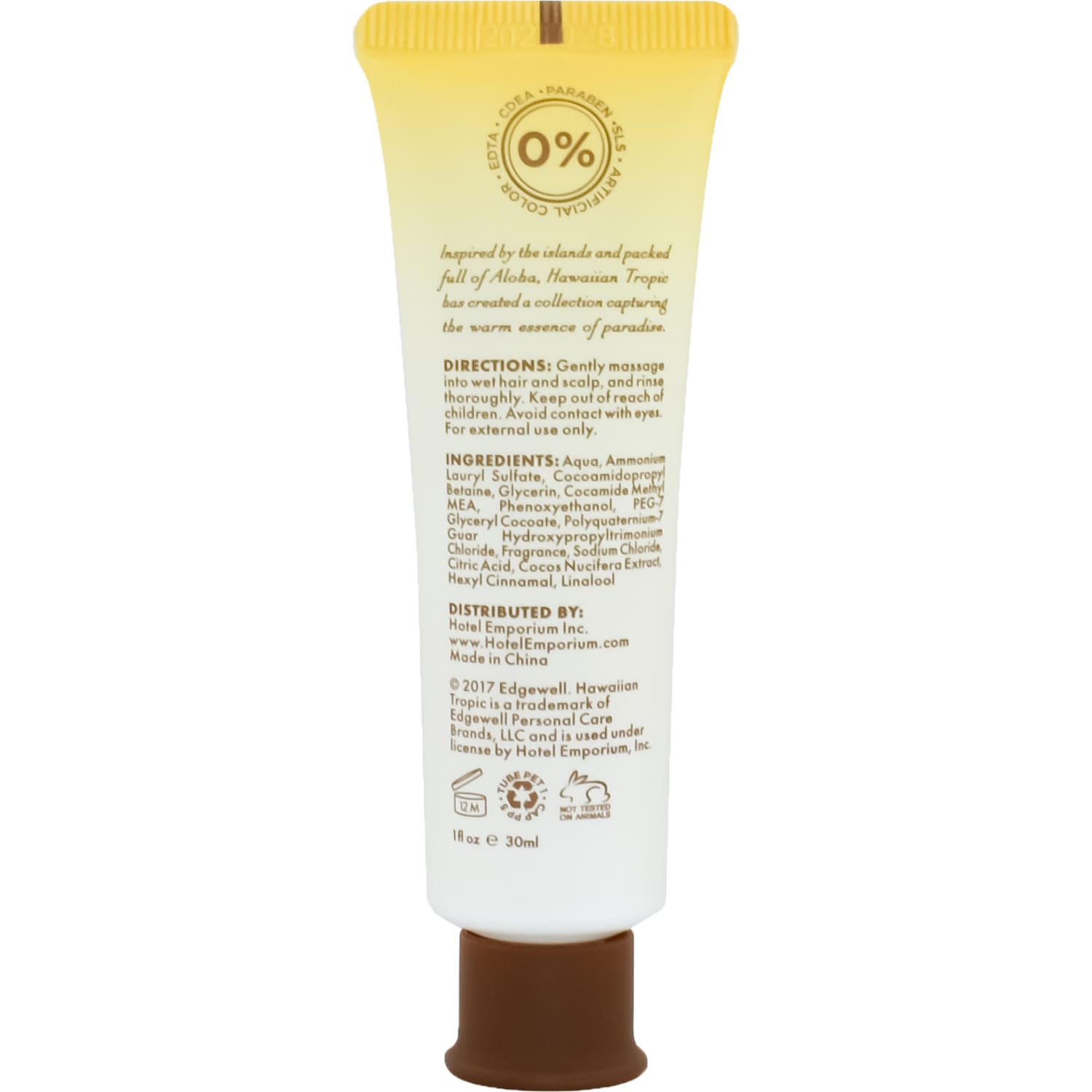 Hotel Emporium Hawaiian Tropic Conditioning Shampoo, Silky Coconut, 1 Oz, Pack Of 144 Tubes - Image 3