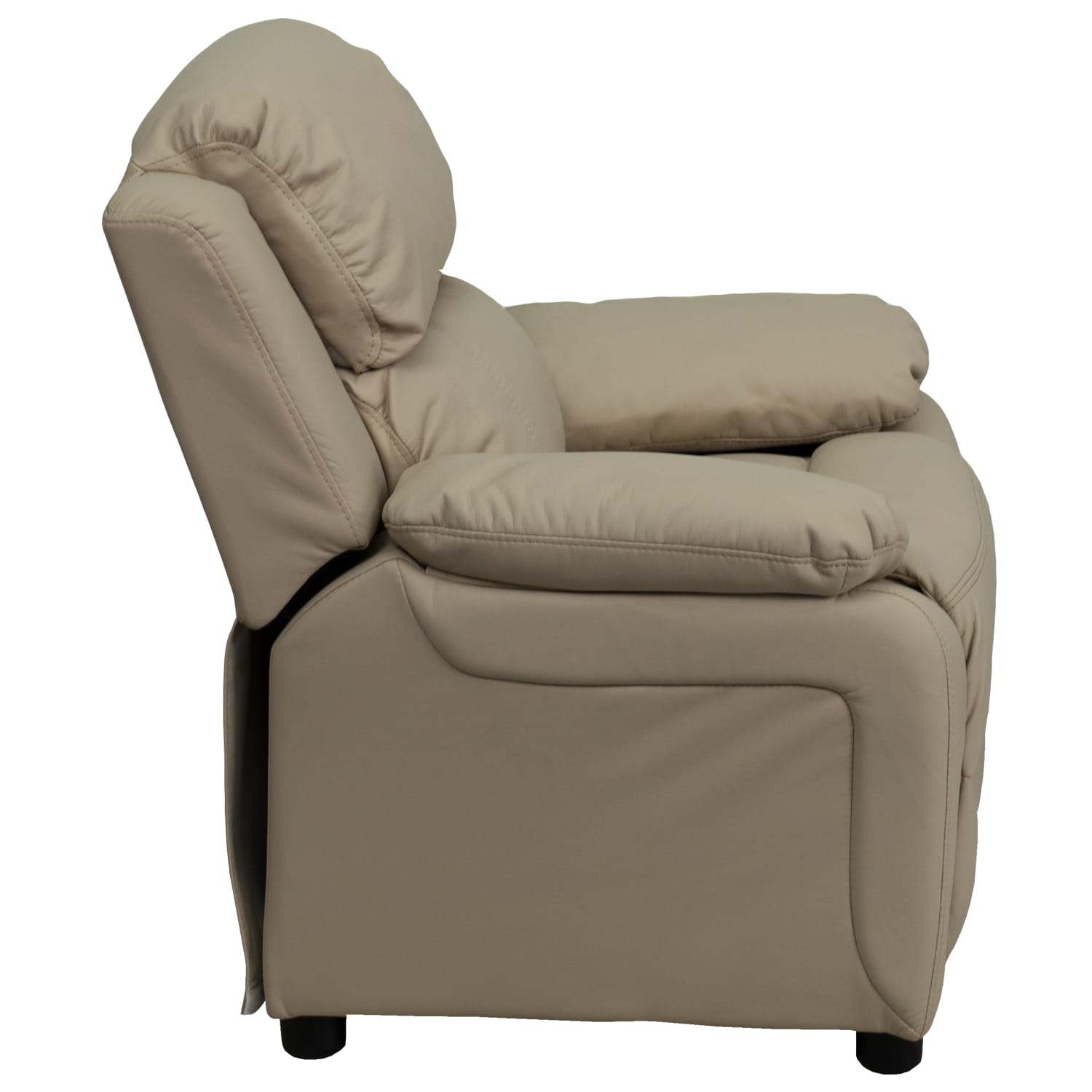 Flash Furniture Deluxe Padded Contemporary Vinyl Kids Recliner Accent Chair With Storage Arms Beige PopularChairscom Flash Furniture Deluxe Padded Contemporary Vinyl Kids Recliner Accent Chair With Storage Arms Beige PopularChairscom