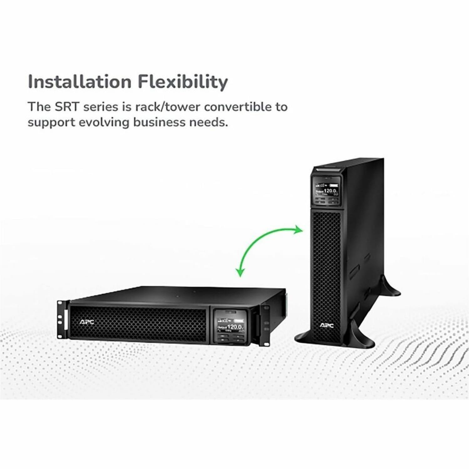 APC Smart-UPS SRT 1500VA, 120V, LCD, rackmount, 2U, 6x NEMA 5-15R outlets - 2U Rack-mountable - 3 Hour Recharge - SRT1500RMXLA - Image 6