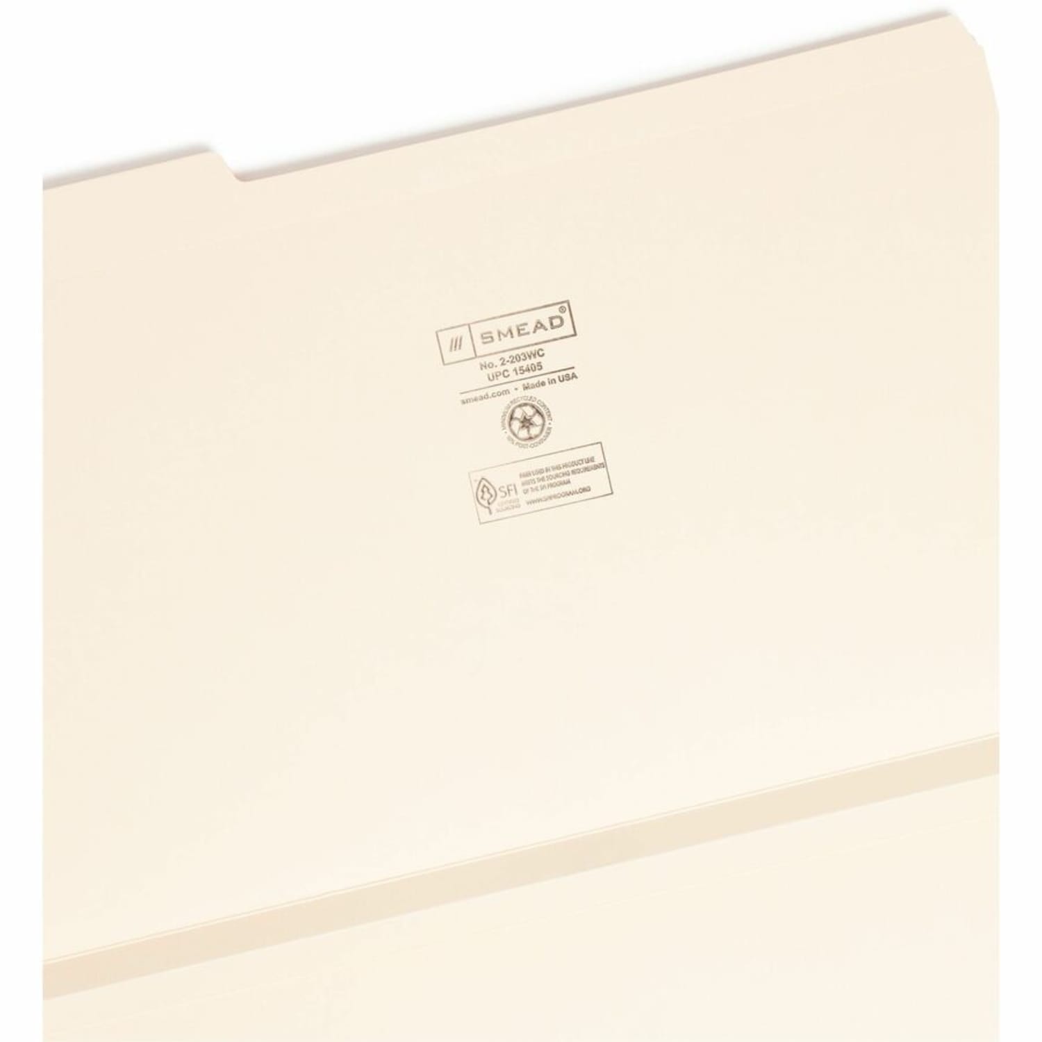 Smead Heavyweight Top-Tab Expansion Folders, Legal Size, Manila, Box Of 50 - Image 5
