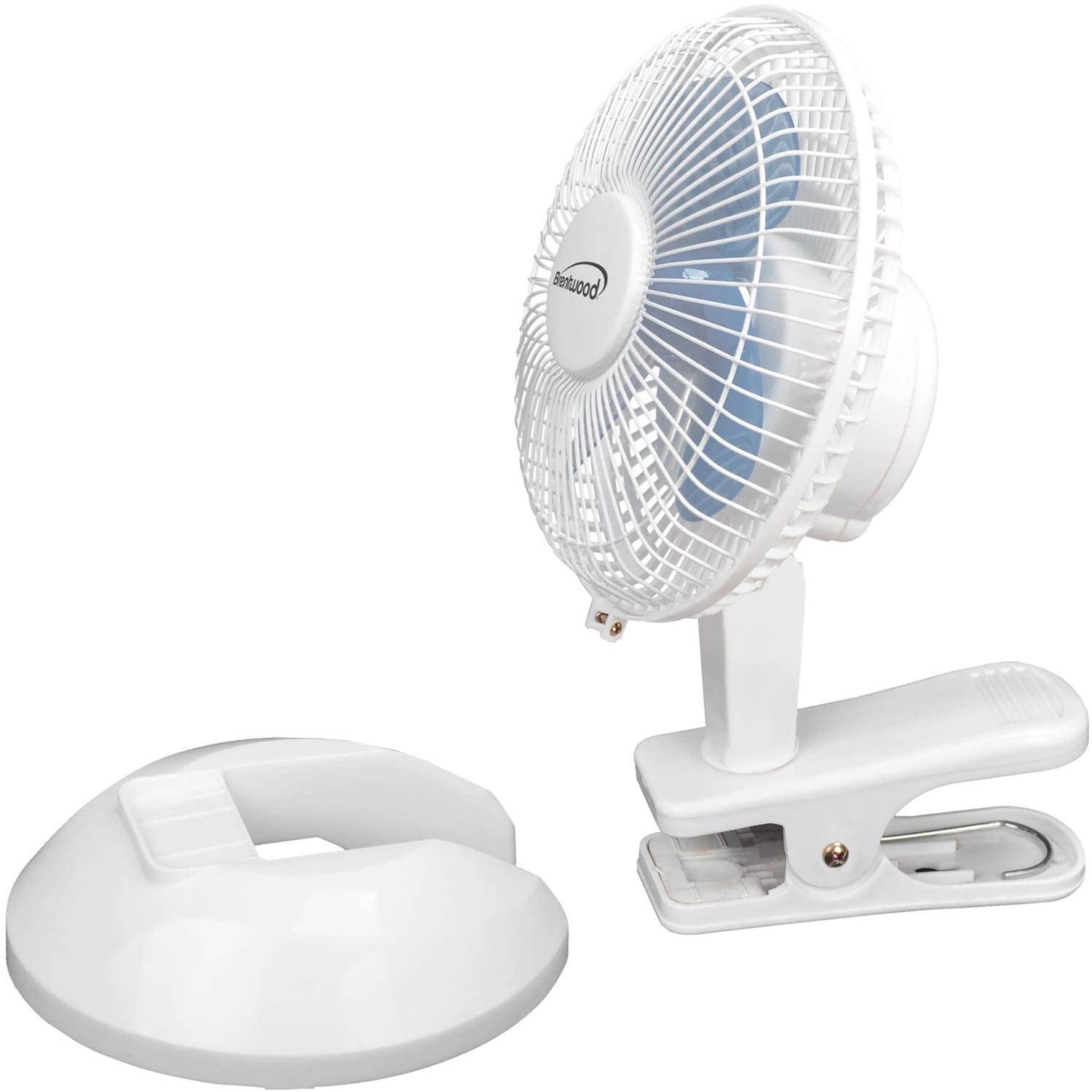 Optimus Kool Zone Mini Table Fan, 12inH x 6inW x 6inD, White - Image 4