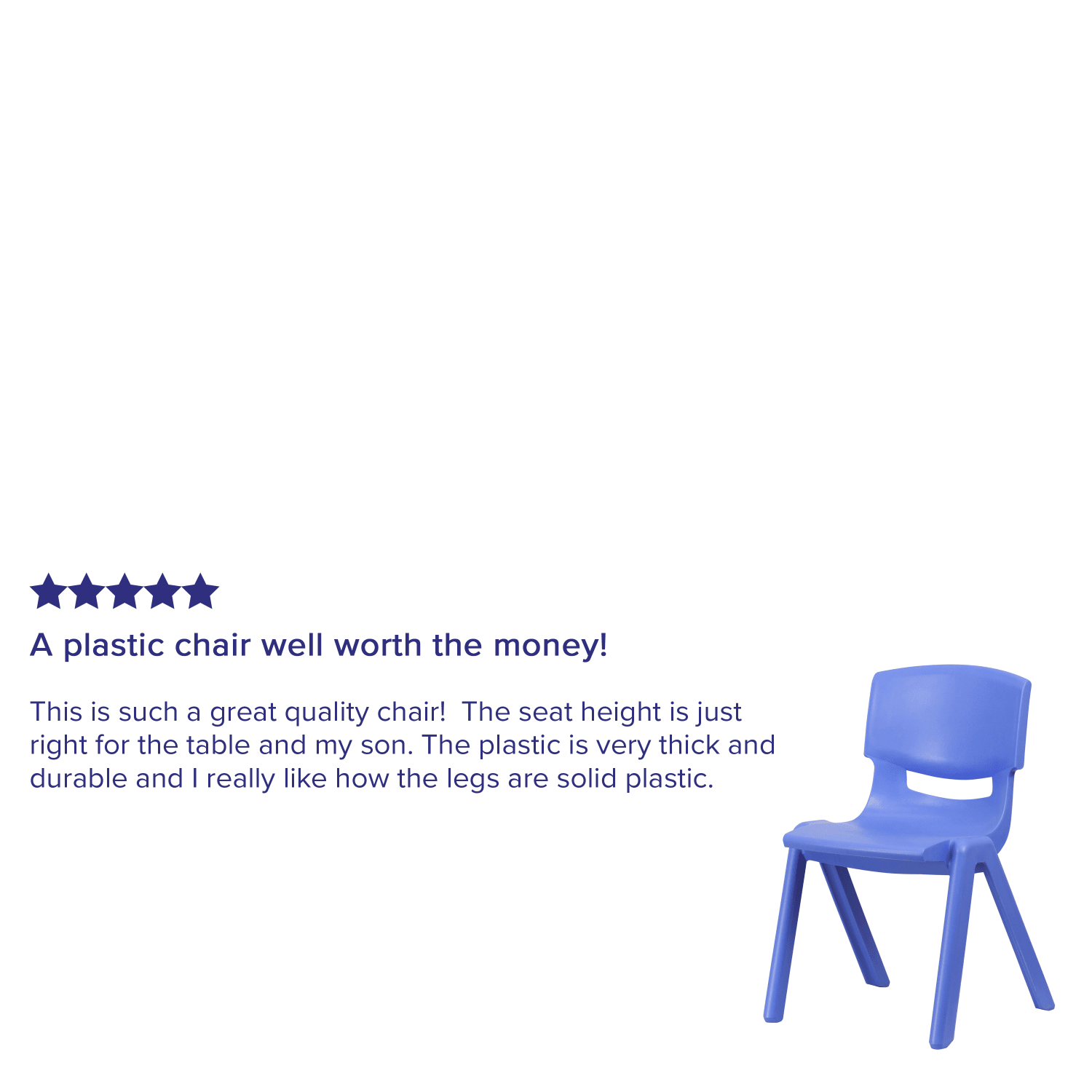 Flash Furniture Plastic Stackable School Chairs With 15 12in Seat Height Blue Set Of 2 Chairs PopularChairscom