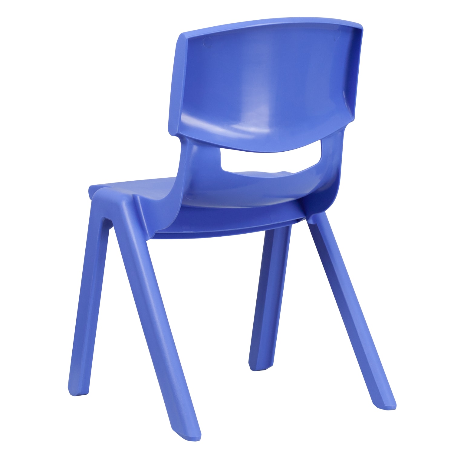 Flash Furniture Plastic Stackable School Chairs With 15 12in Seat Height Blue Set Of 2 Chairs PopularChairscom