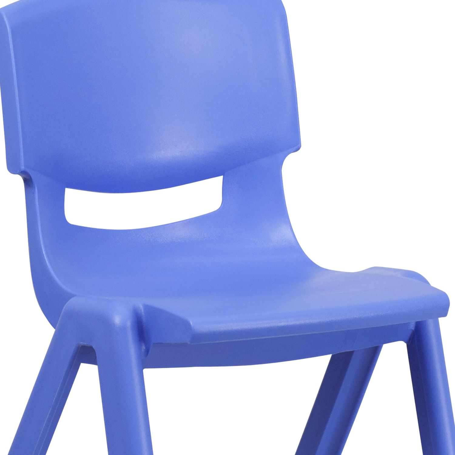 Flash Furniture Plastic Stackable School Chairs With 15 12in Seat Height Blue Set Of 2 Chairs PopularChairscom