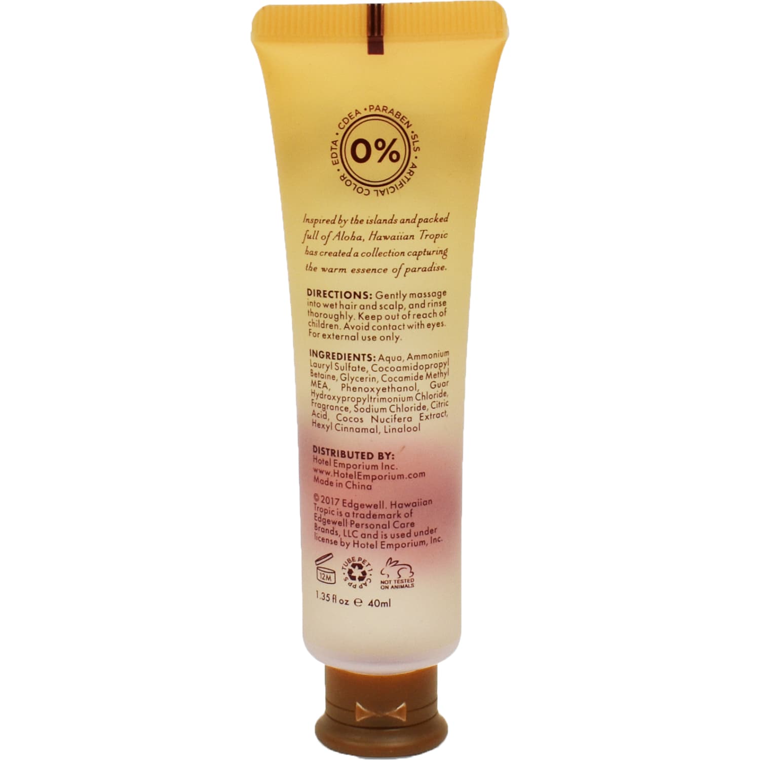 Hotel Emporium Hawaiian Tropic Shampoo, 1.35 Oz, Silky Coconut, Case Of 144 Tubes - Image 3