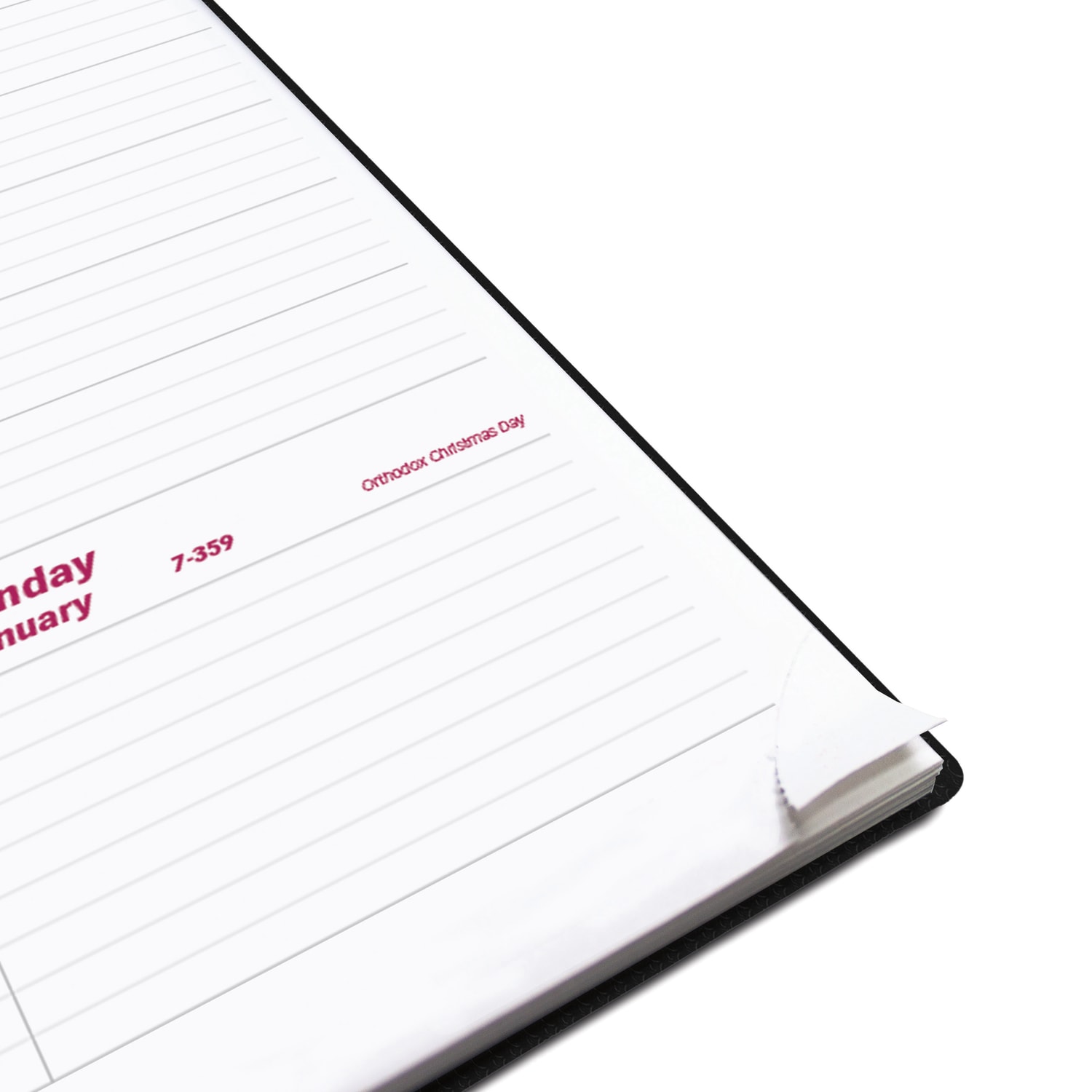 2025 Brownline DuraFlex Weekly Appointment Planner, 11in x 8-1/2in, 50% Recycled, Black, January To December, CB950V.BLK - Image 5