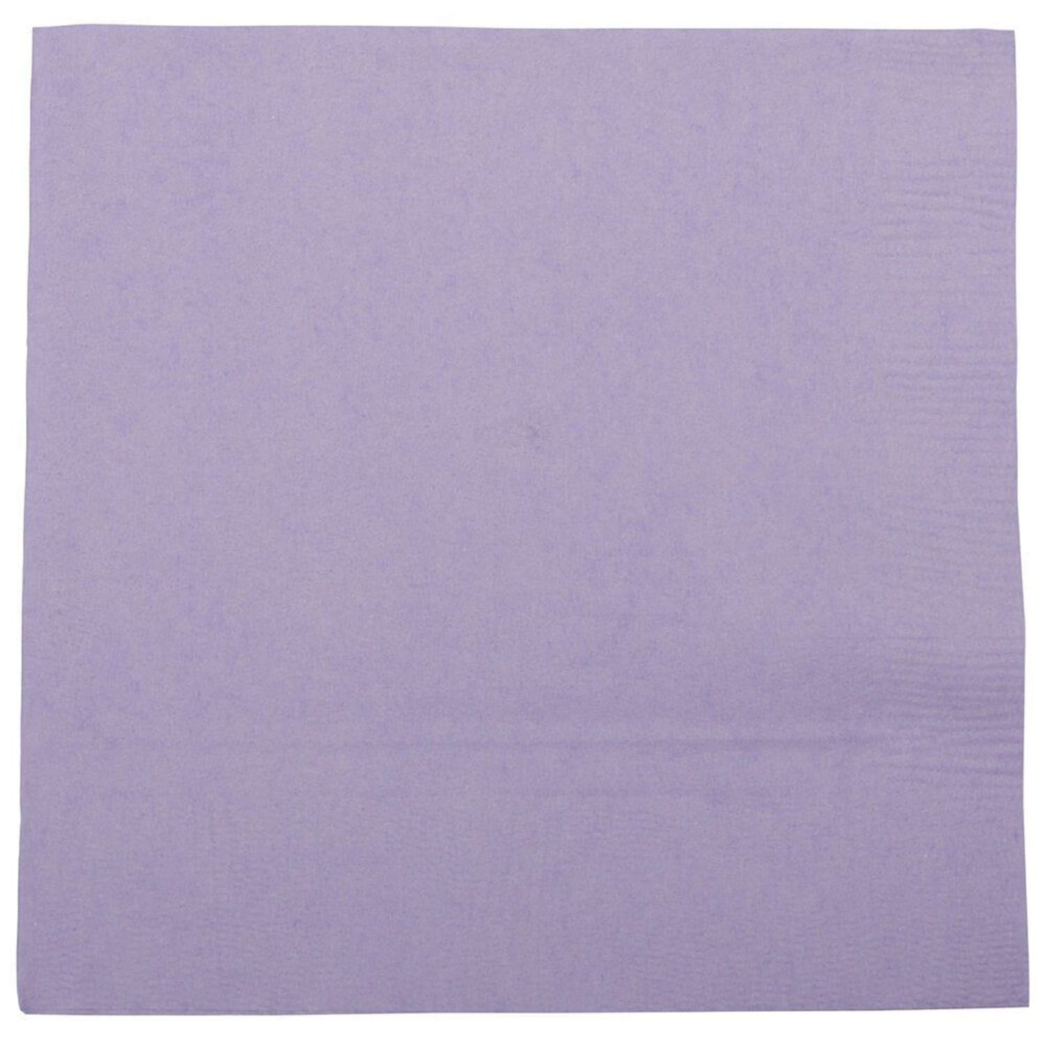 JAM PAPER Small Beverage Napkins - 5 x 5 - Lavendar / Light Purple - 40/Pack - Image 3
