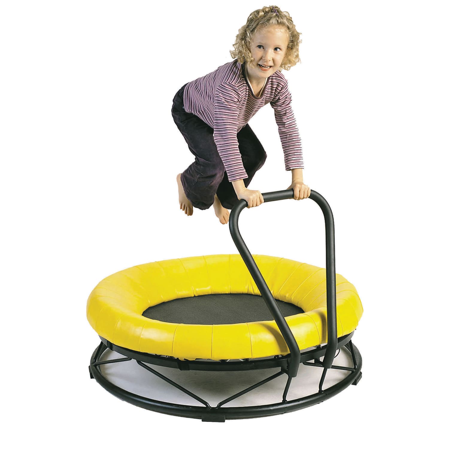 Gonge Mono Trampoline, 12-1/8inH x 40-1/2inW x 40-1/2inD, Yellow/Black - Image 3