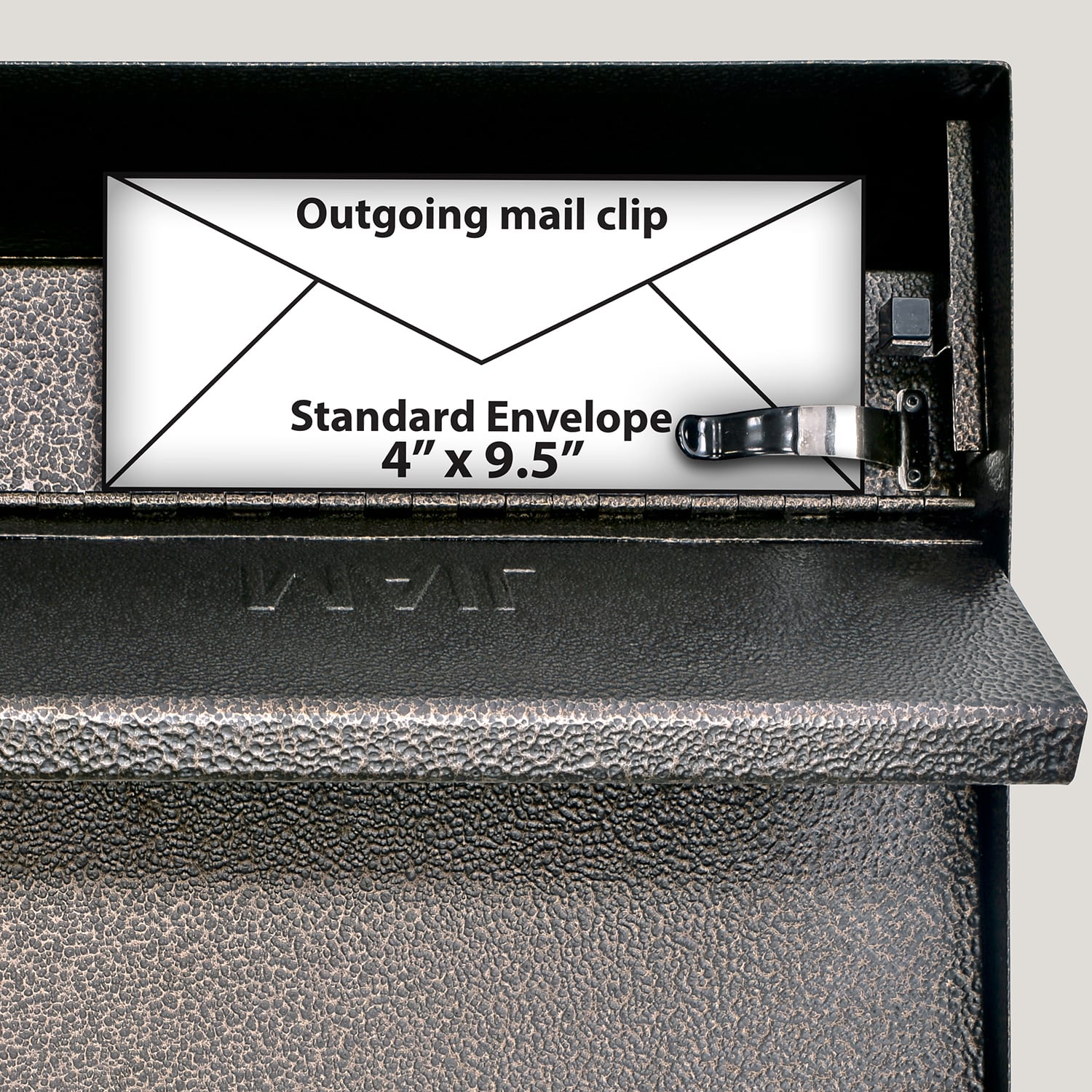 Mail Boss Metro Mail Wall Mount Locking Mailbox, 14 3/4inH x 15 2/5inW x 7 1/8inD, Bronze - Image 5