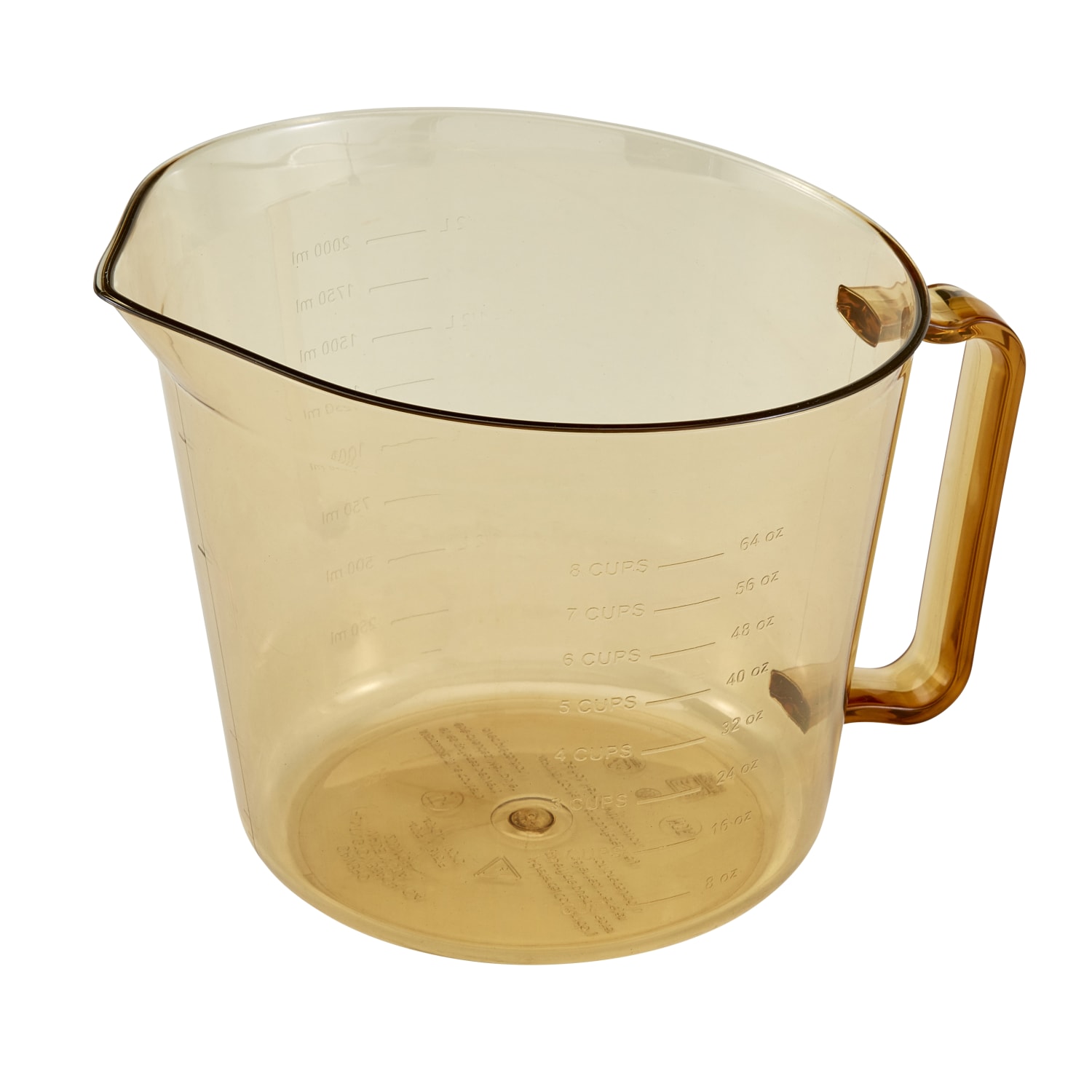 Cambro High-Heat Measuring Cup, 64 Oz, Amber - Image 4