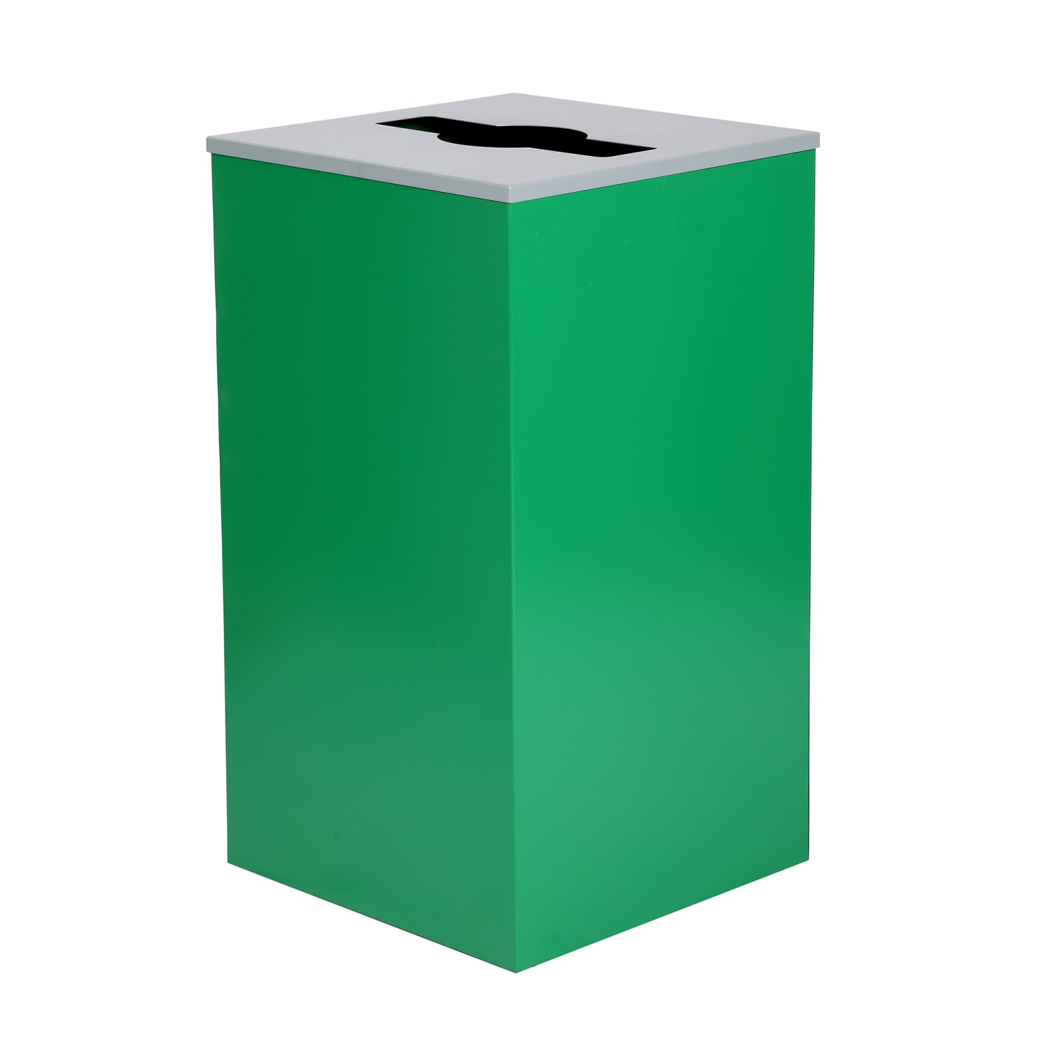 Alpine Industries Stainless-Steel Trash Bin With Mixed Opening Lid, 29 Gallon, 30inH x 16-15/16inW x 16-15/16inD, Green - Image 4