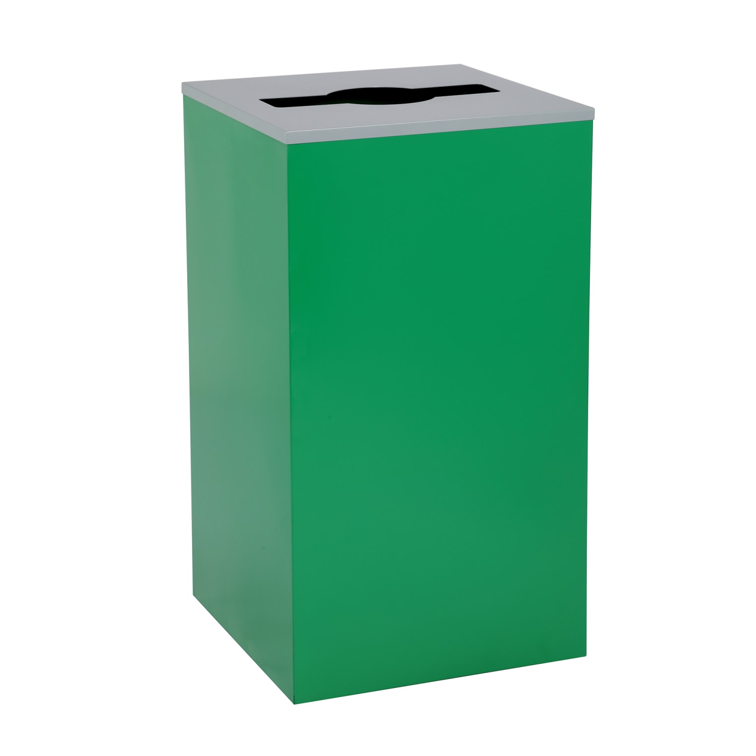 Alpine Industries Stainless-Steel Trash Bin With Mixed Opening Lid, 29 Gallon, 30inH x 16-15/16inW x 16-15/16inD, Green - Image 5