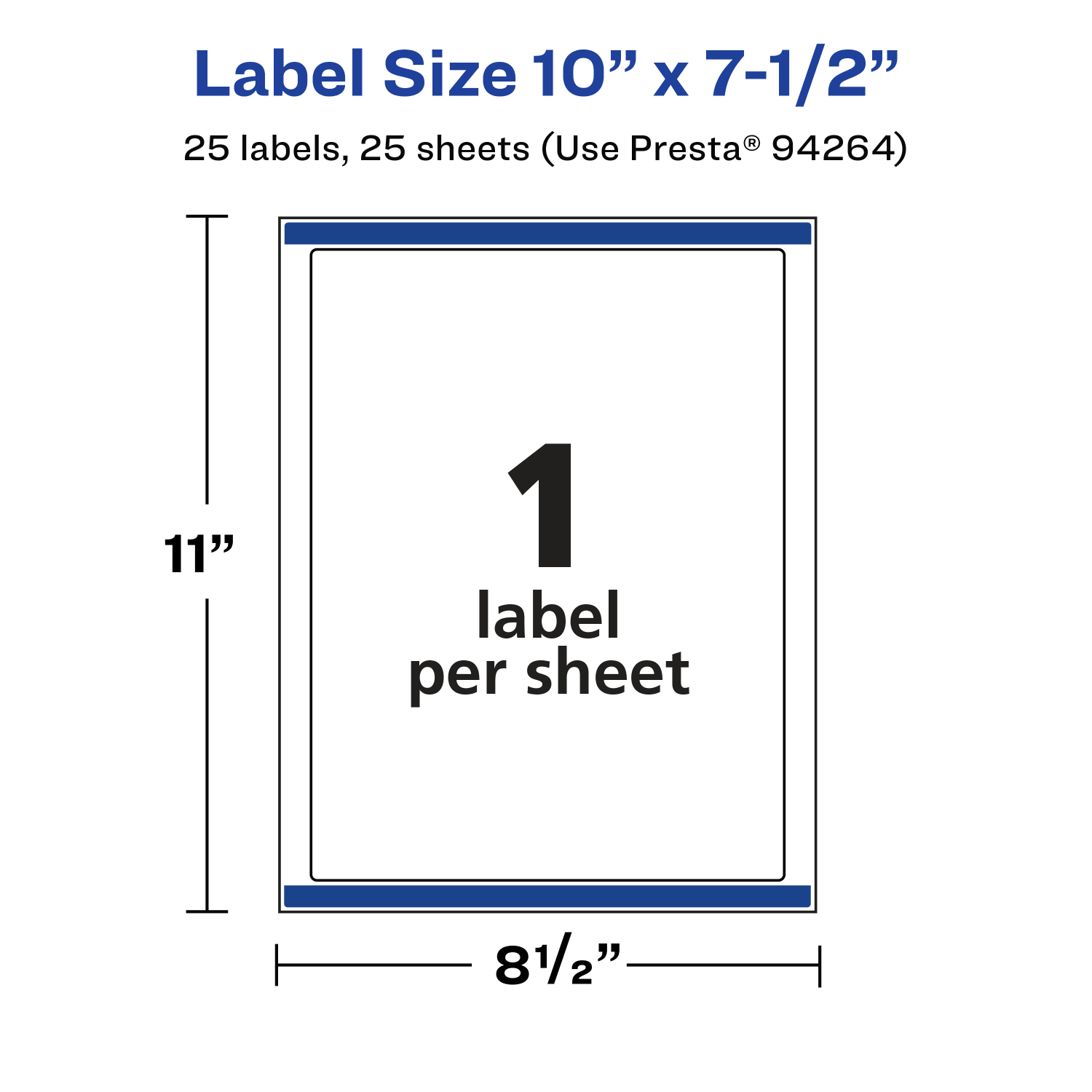 Avery Glossy Permanent Labels With Sure Feed, 94264-CGF25, Rectangle, 10in x 7-1/2in, Clear, Pack Of 25 - Image 6