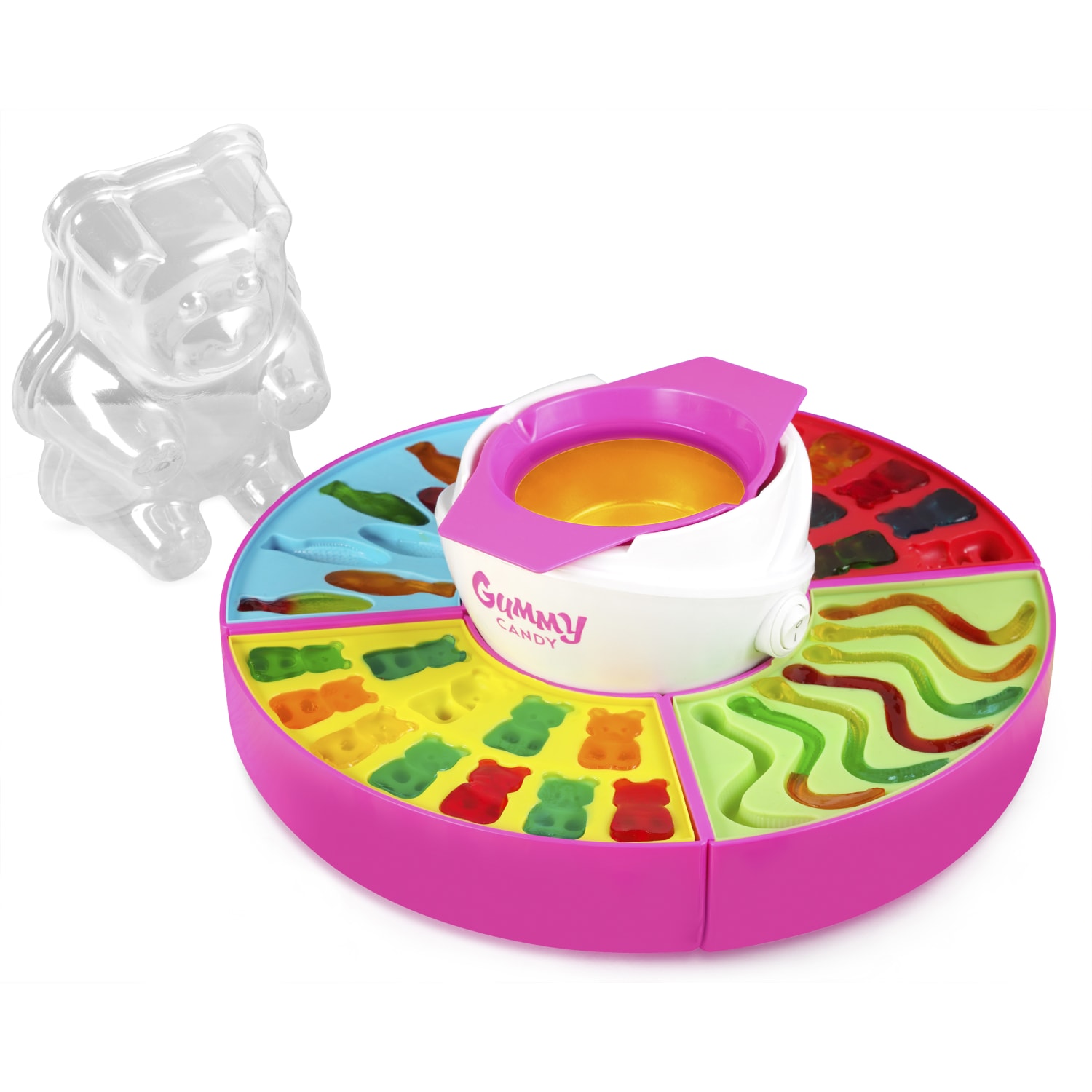 Nostalgia Electrics Electric Giant Gummy Candy Maker, Pink/White - Image 6