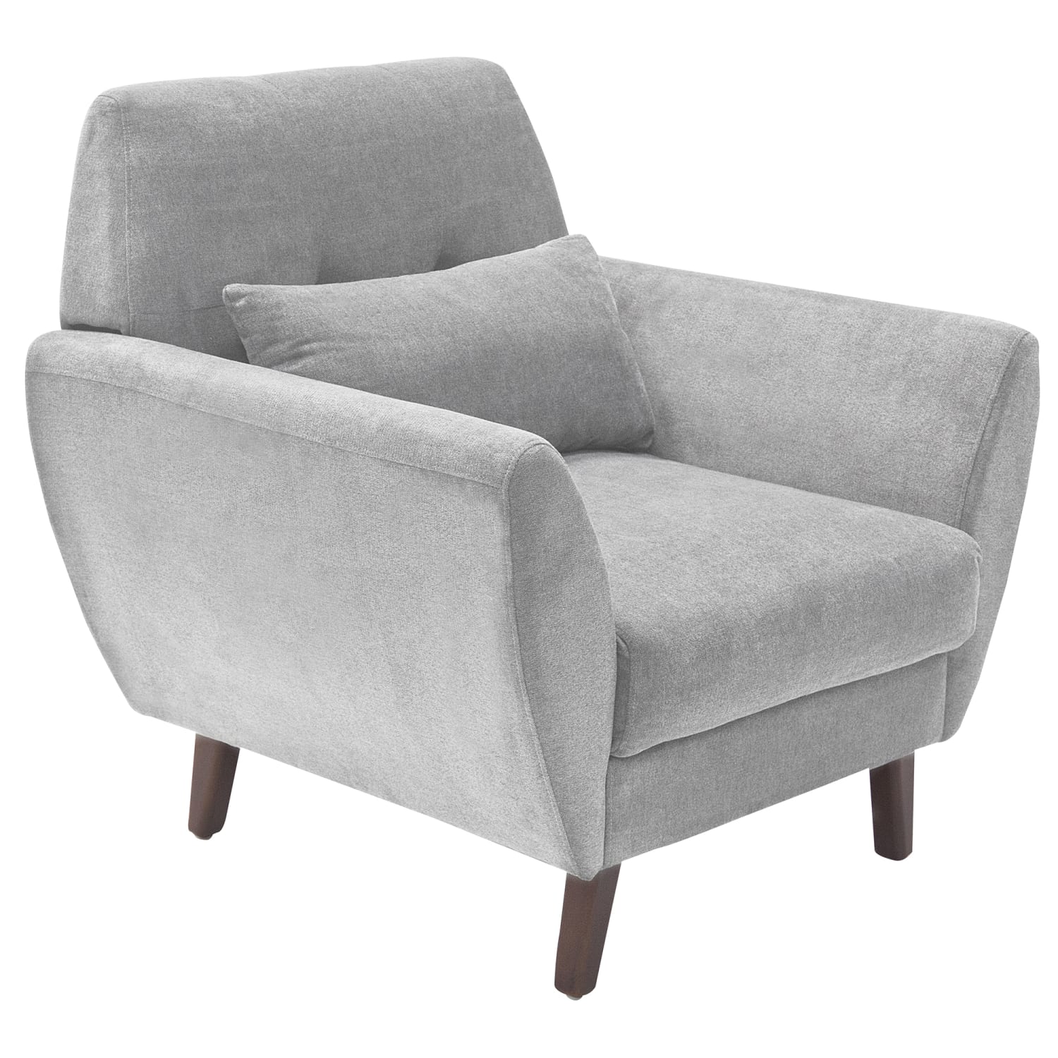 Serta Artesia Collection Arm Chair, Smoke Gray/Chestnut - Image 3