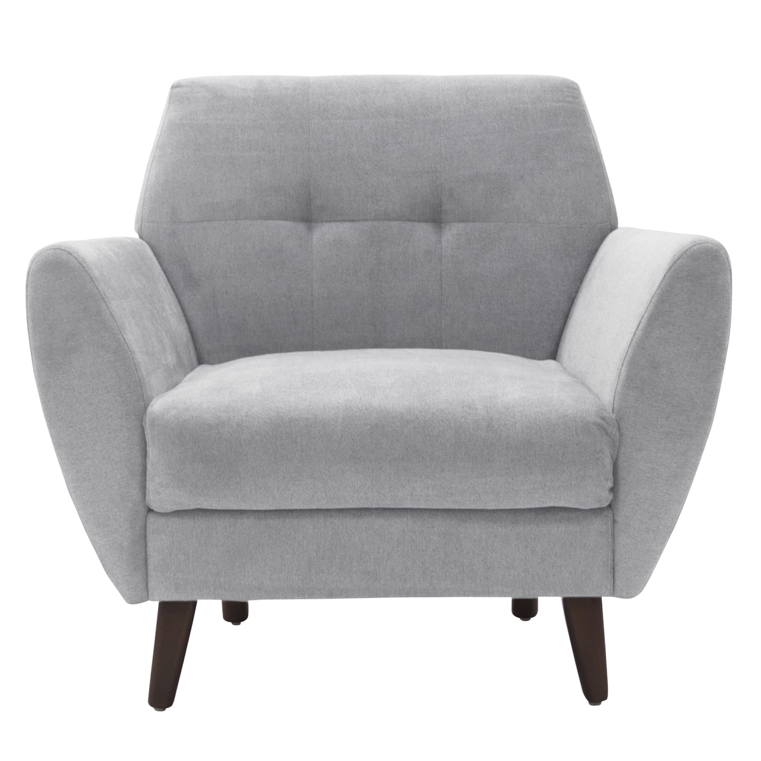 Serta Artesia Collection Arm Chair, Smoke Gray/Chestnut - Image 6