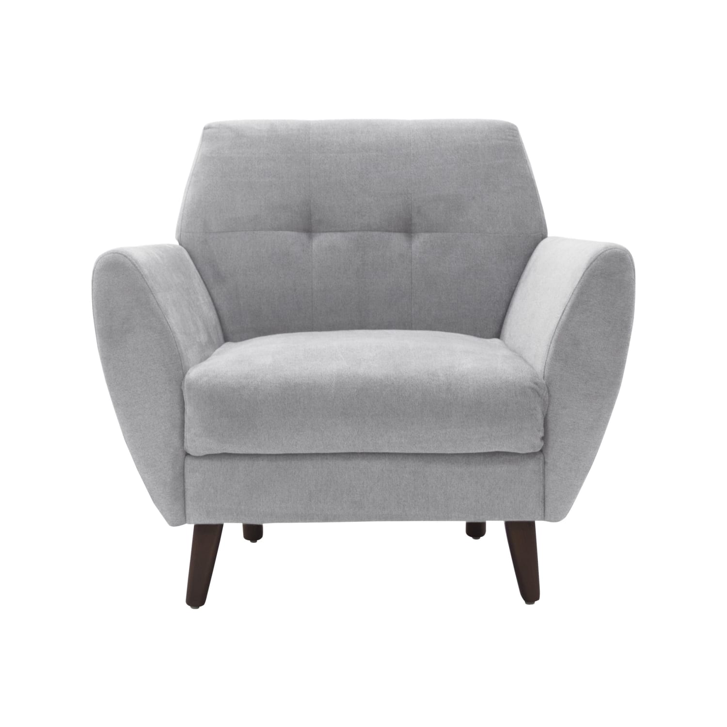 Serta Artesia Collection Arm Chair, Smoke Gray/Chestnut - Image 9