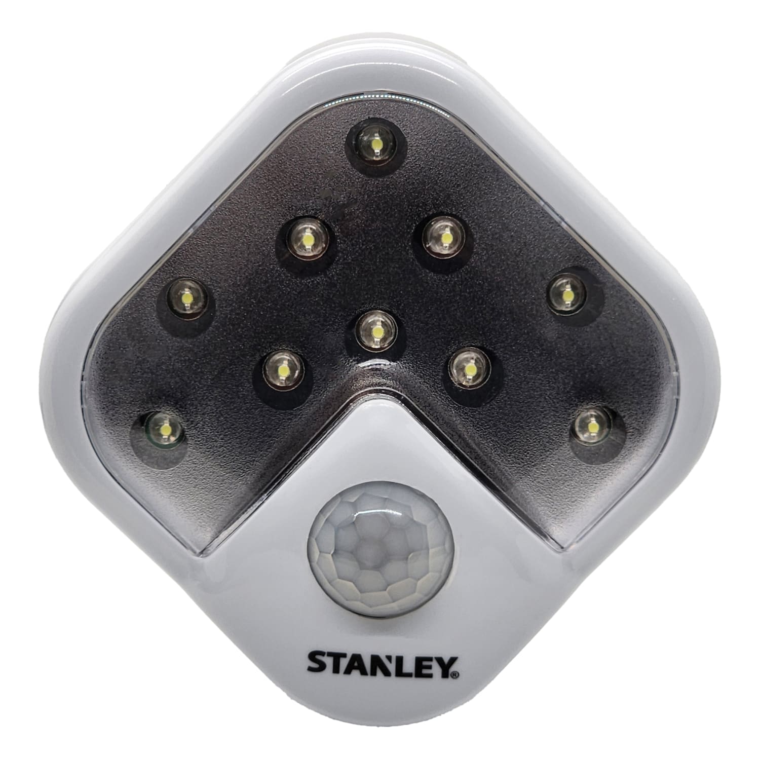 Stanley 10-LED Battery-Operated Motion-Sensing Utility Light, 5inH, White