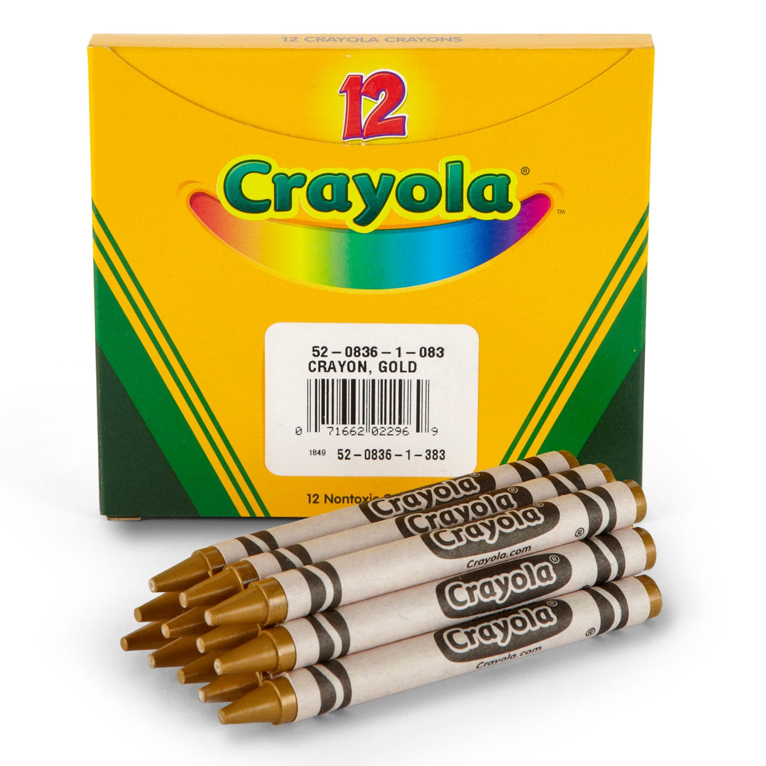 Crayola Bulk Crayons, Regular Size, Gold, 12 Per Pack, Set Of 6 Packs - Image 4