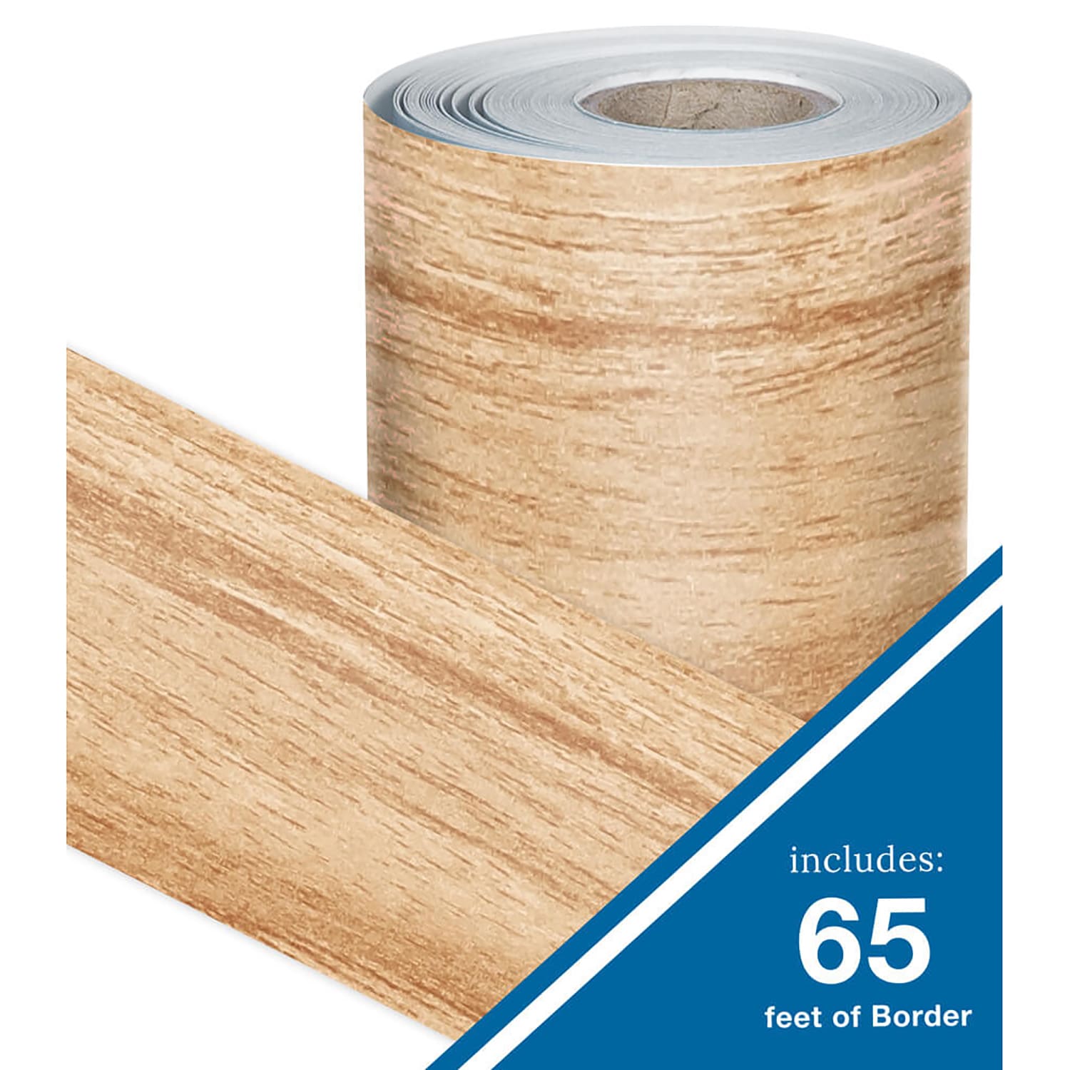 Carson Dellosa Rolled Straight Bulletin Board Borders, Education Grow Together Light Wood Grain, 65ft Per Roll, Pack Of 3 Rolls - Image 5