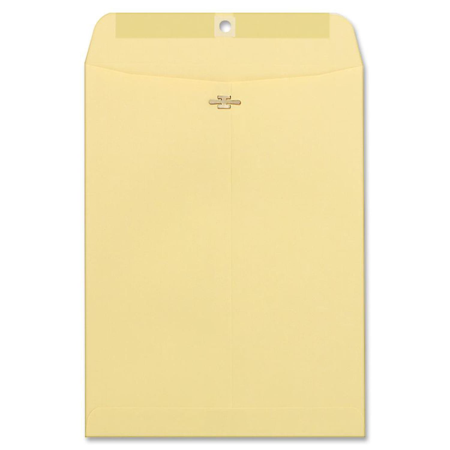 Quality Park 12in x 12in Envelopes, Clasp Closure, Manila/Gray, Box Of 100