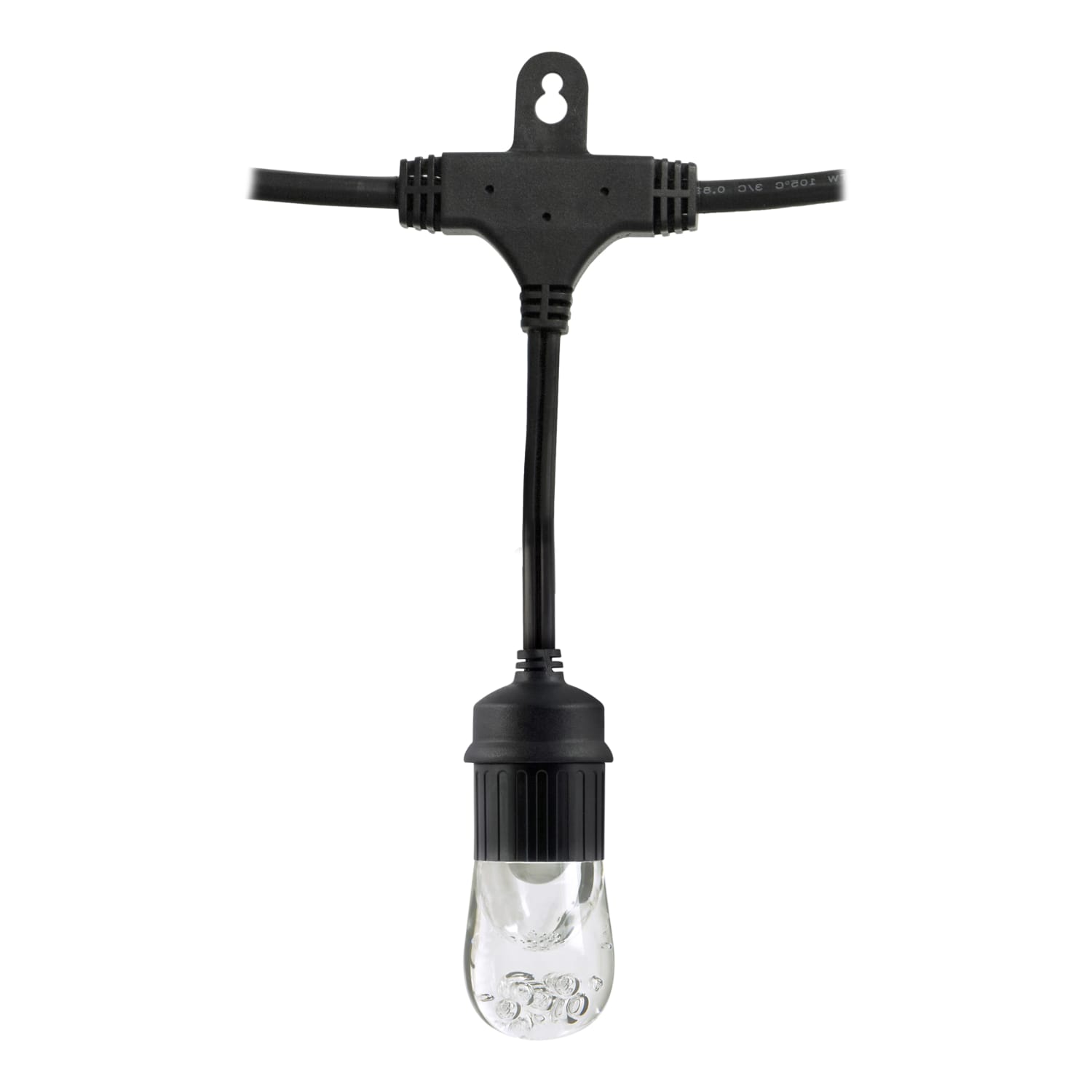 Jasco Enbrighten LED Caf Lights, 48ft, Indoor/Outdoor, Black Cord/Multicolor Lights - Image 4