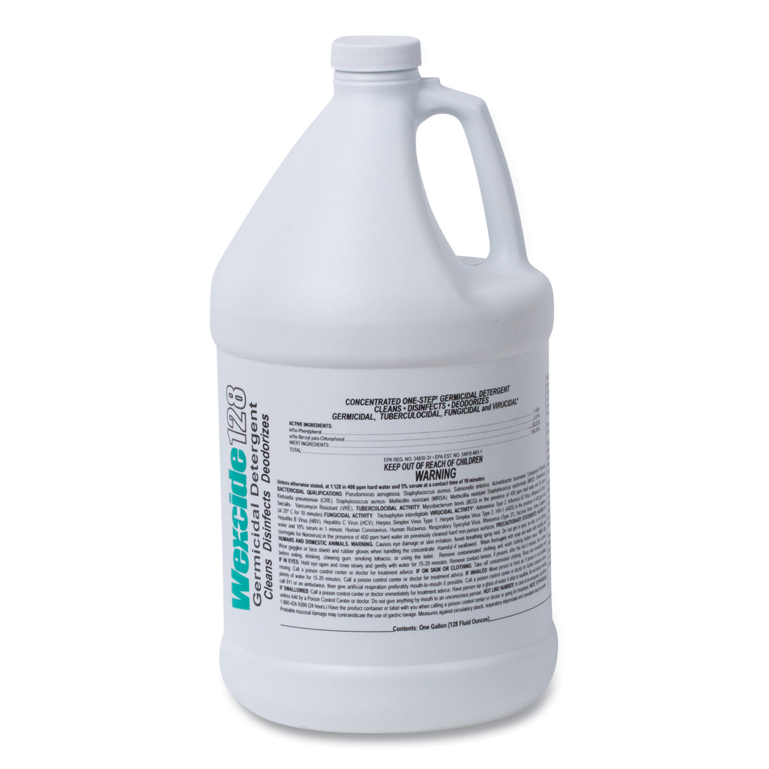 Wexford Labs Wex-Cide Concentrated Disinfecting Cleaner, Nectar Scent, 128 oz Bottle, 4/Carton - Image 5