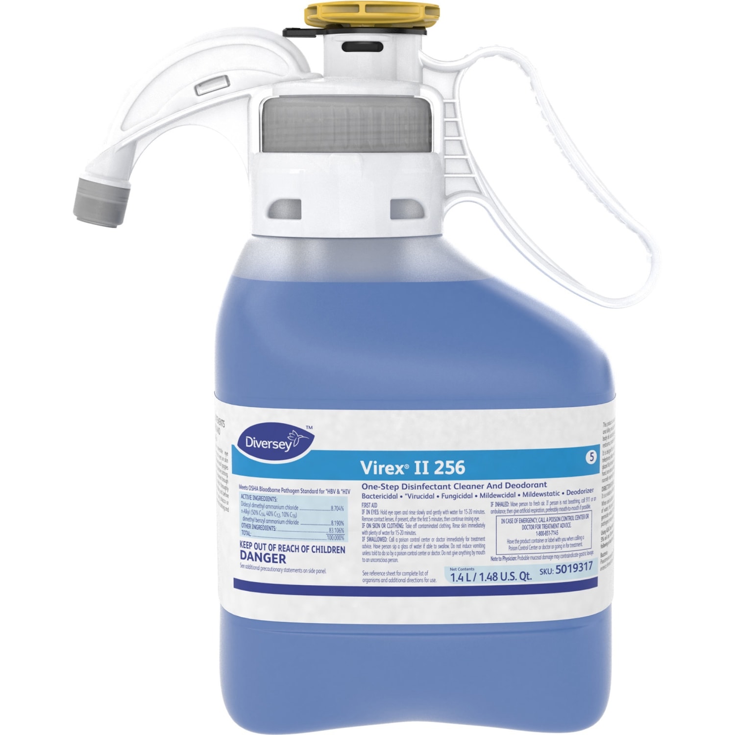 Diversey Virex II 256 One-Step Disinfectant Cleaner And Deodorant, 1.48 Qt - Image 3