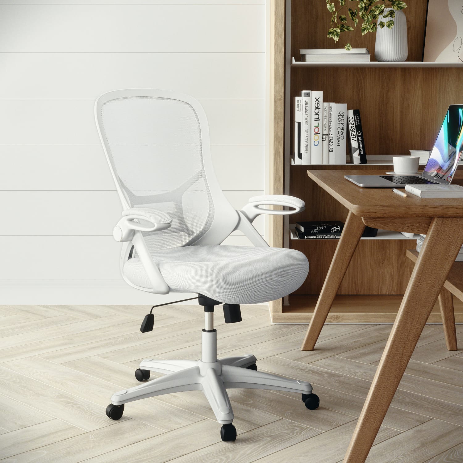 Flash Furniture Ergonomic Mesh High-Back Office Chair, White - Image 4