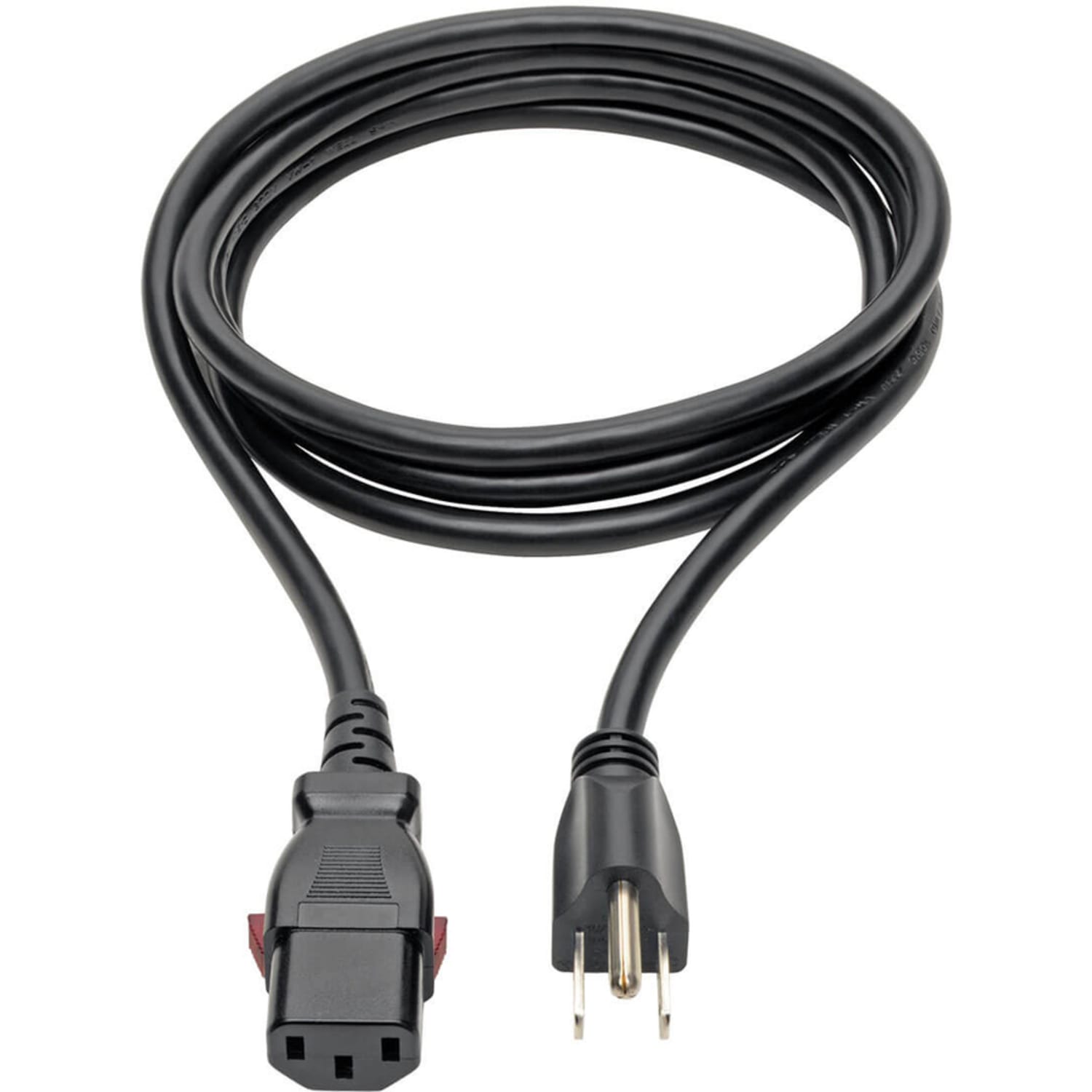 Eaton Tripp Lite Series Computer Power Cord, NEMA 5-15P to Locking C13 - 10A, 125V, 18 AWG, 6 ft. (1.83 m) - Power cable - NEMA 5-15P (M) to power IEC 60320 C13 locking - AC 125 V - 10 A - 6 ft - black - Image 3