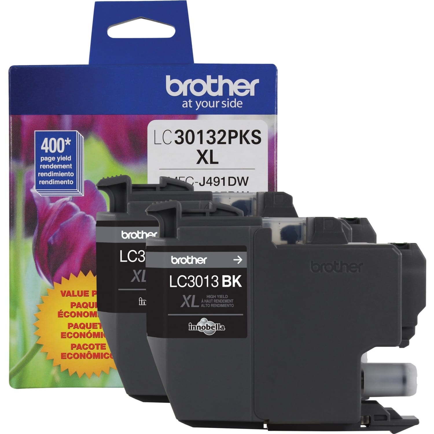 Brother LC3013 Black Ink Cartridges, Pack Of 2, LC30132PKS - Image 6