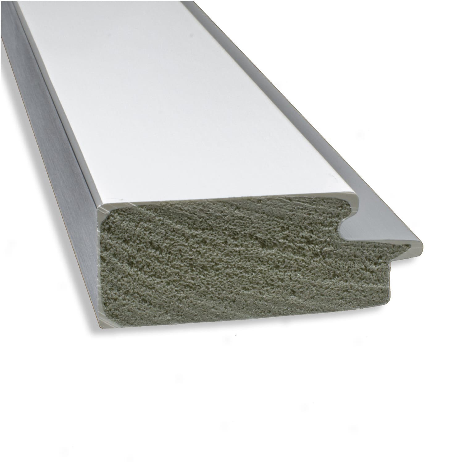 Amanti Art Rectangular Non-Magnetic Cork Bulletin Board, Natural, 41in x 29in, Eva White Silver Plastic Frame - Image 3
