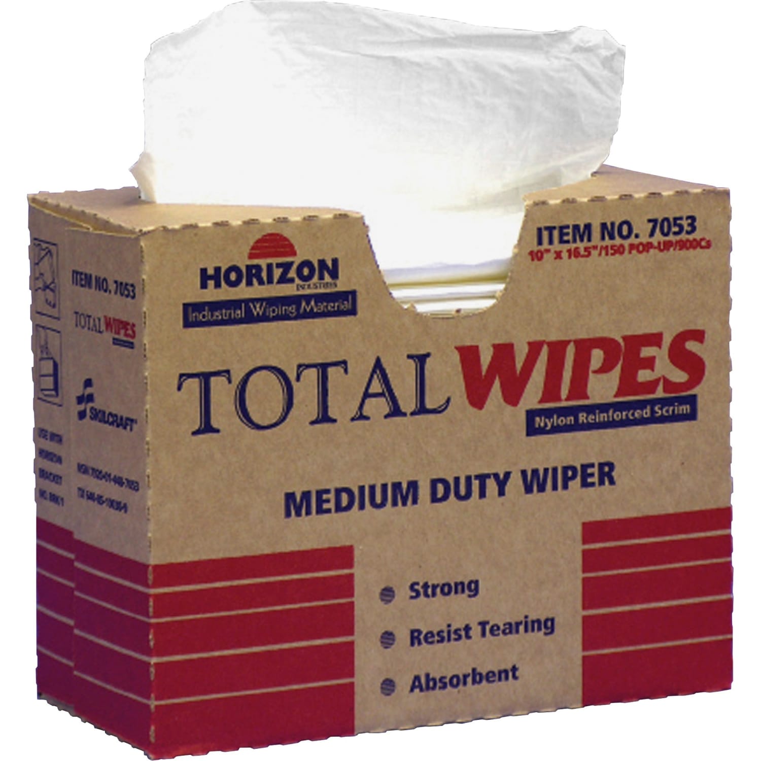 SKILCRAFT Wiping Heavy-Duty 4 Ply Towels, Box Of 150 (AbilityOne 7920-01-448-7053) - Image 3