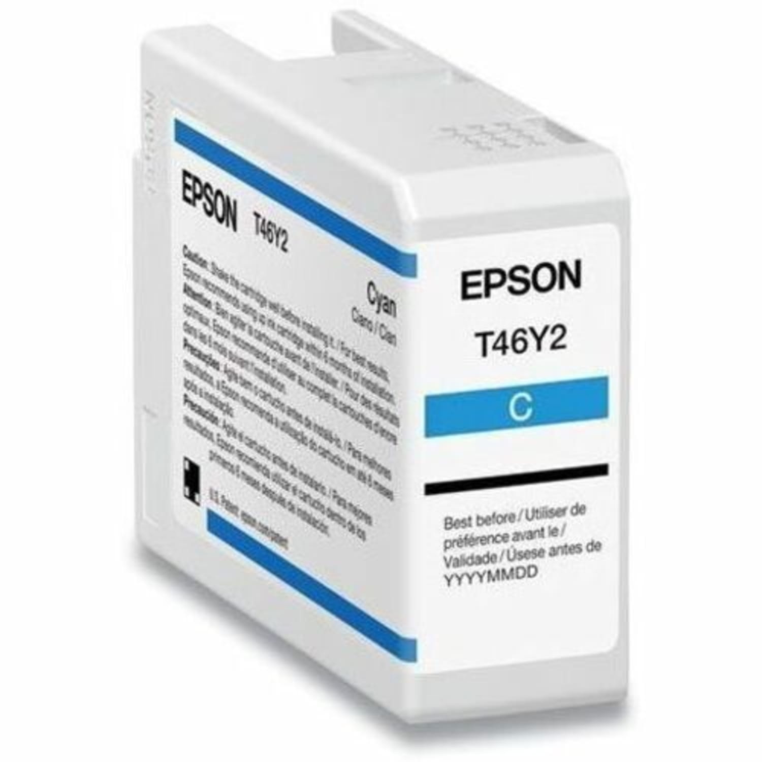 Epson Ink, Ultrchrm, Pro10, 50Ml, Cyn, T46Y200
