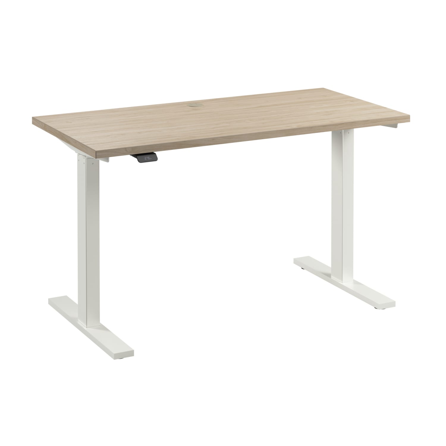 Bush Business Furniture Move 60 Series 48inW x 24inD Electric Height Adjustable Standing Desk, Natural Elm/White Powder Coat, Standard Delivery - Image 6