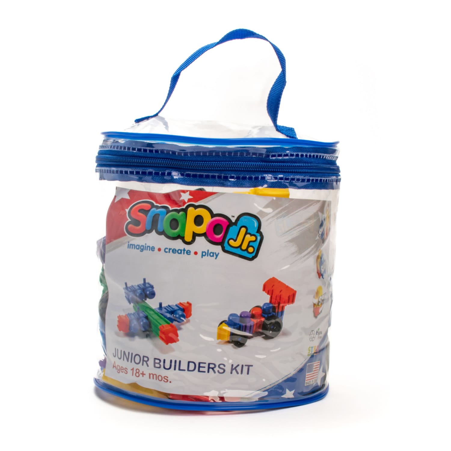 Snapo Jr. Building Blocks, Beginner Builders Kit, 60 Pieces - Image 3