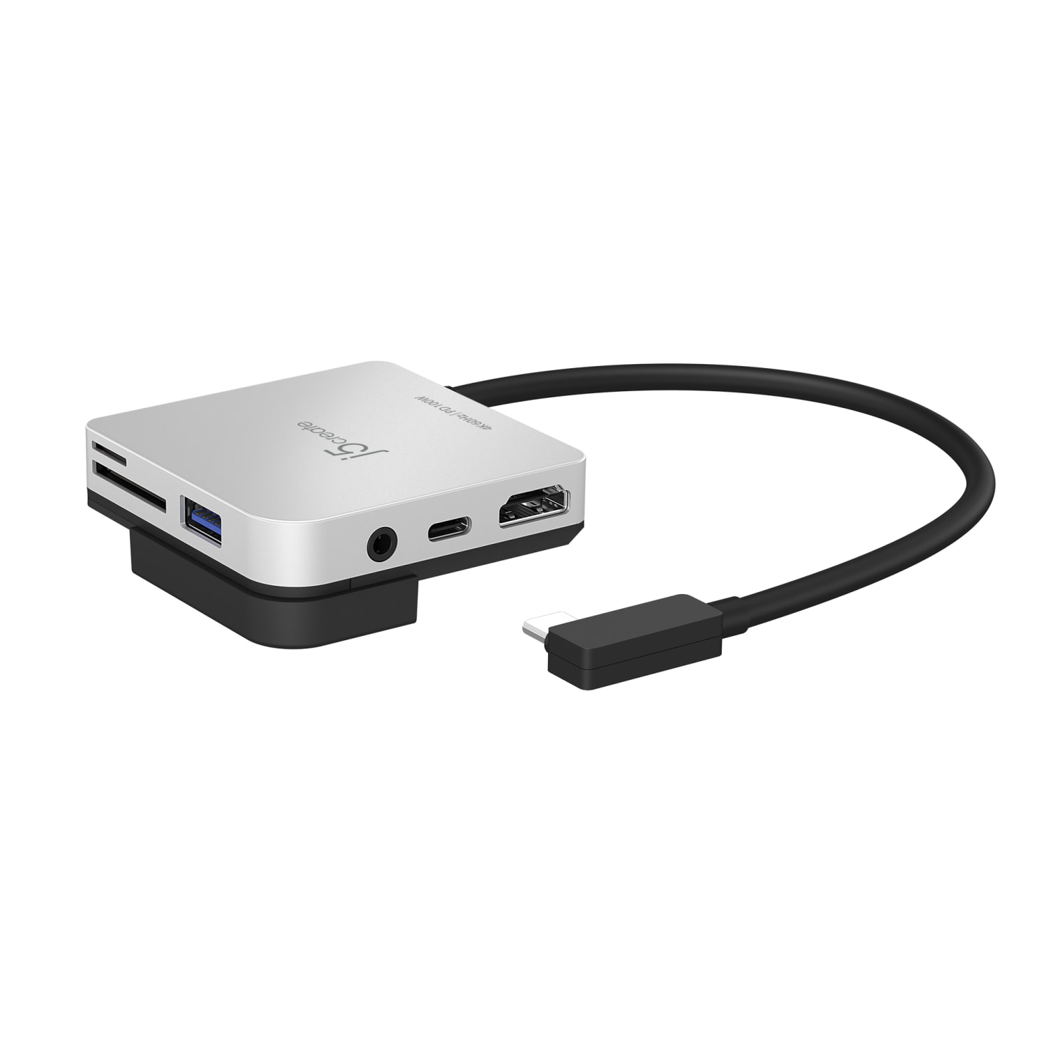 j5create JCD612 USB-C/HDMI Docking Station For Apple iPad Pro, Black/Silver - Image 4