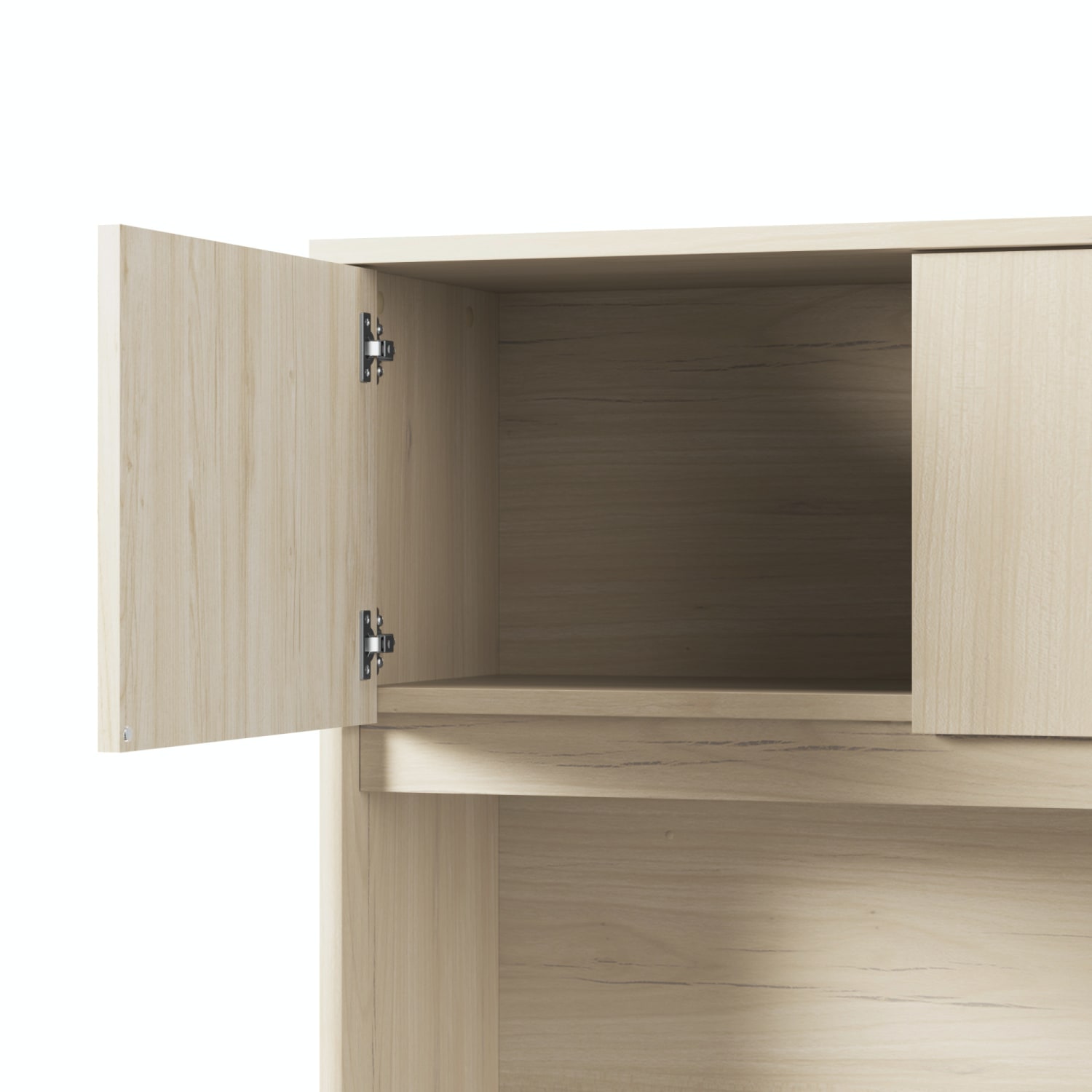 Bush Business Furniture Studio C 72inW L-Shaped Desk With Hutch And Mobile File Cabinet, Natural Elm, Standard Delivery - Image 6