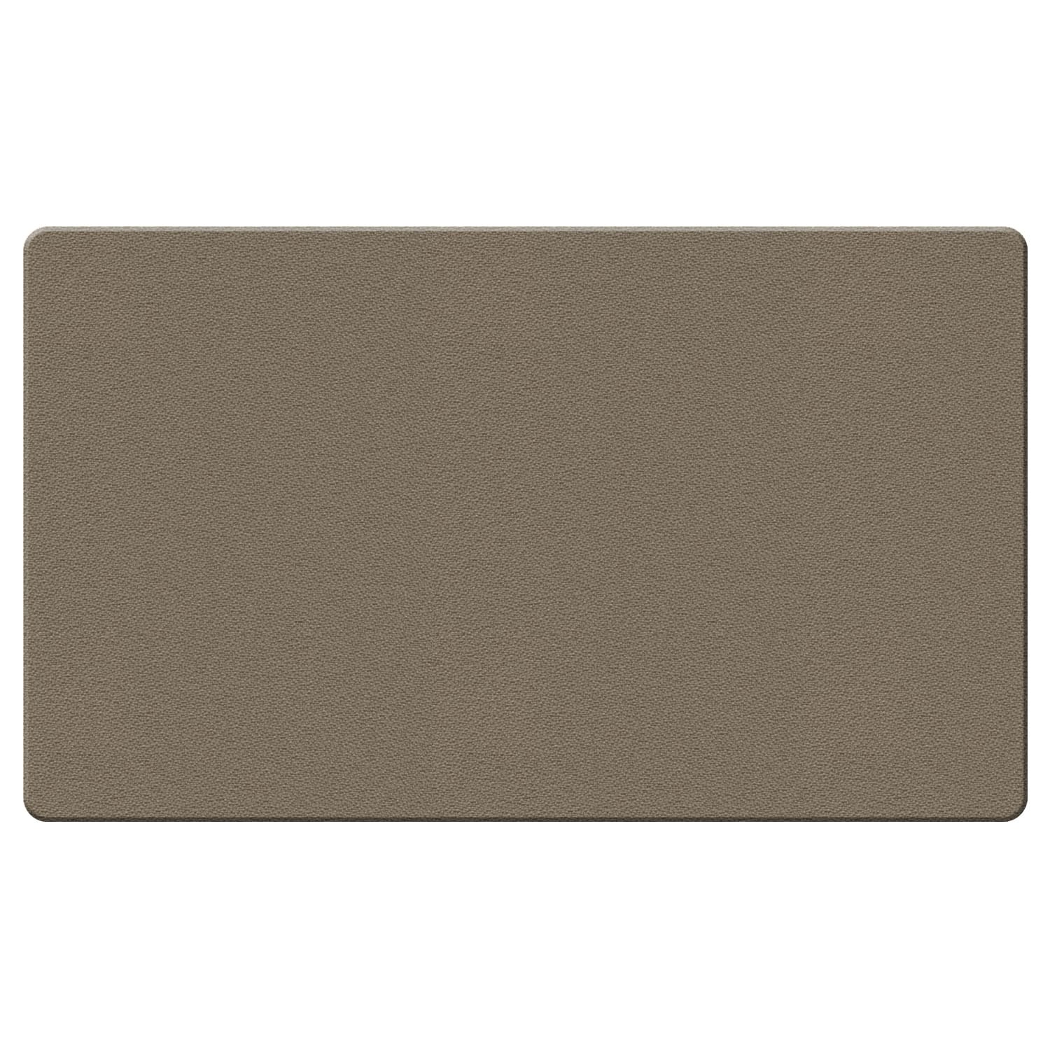 Ghent Fabric Bulletin Board With Wrapped Edges, 11-7/8in x 47-7/8in, Taupe