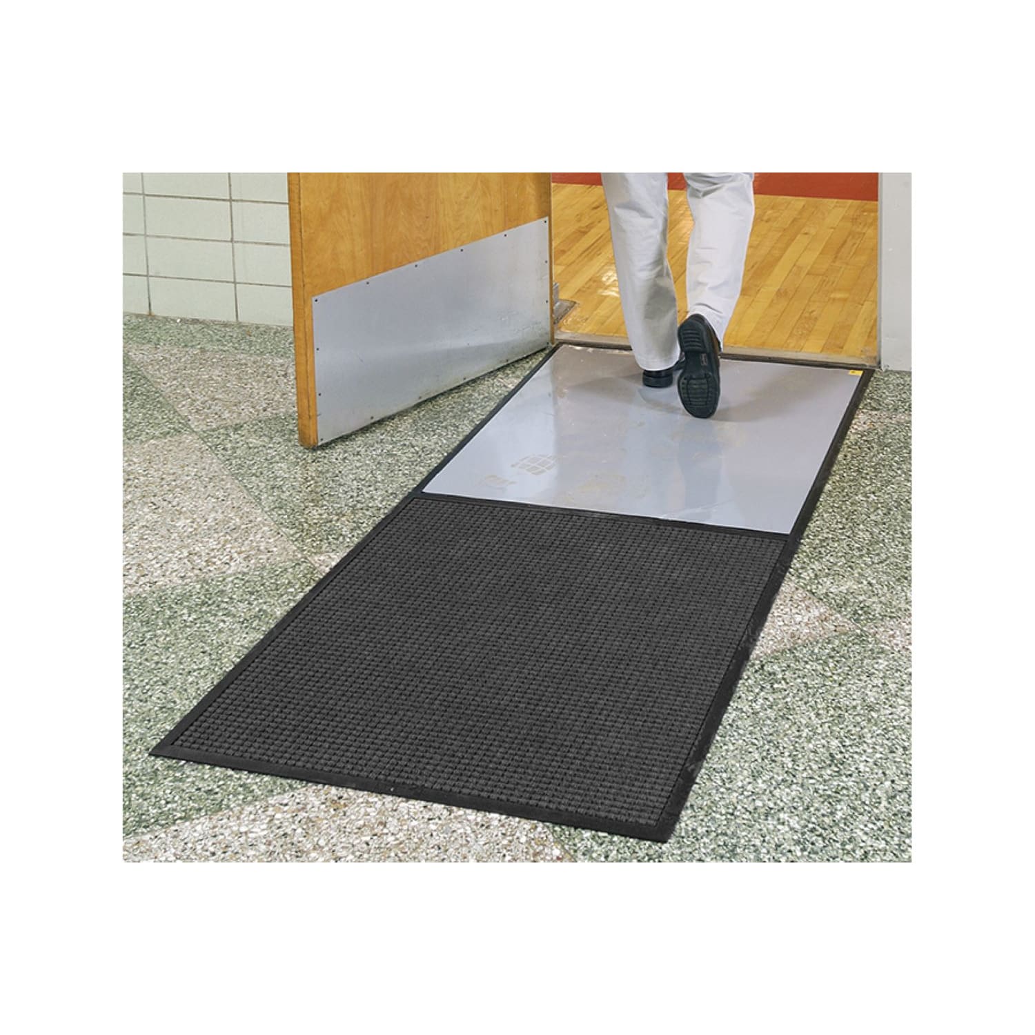 M+A Matting Clean Stride Mat, 63-1/2in x 26-1/2, Charcoal - Image 3