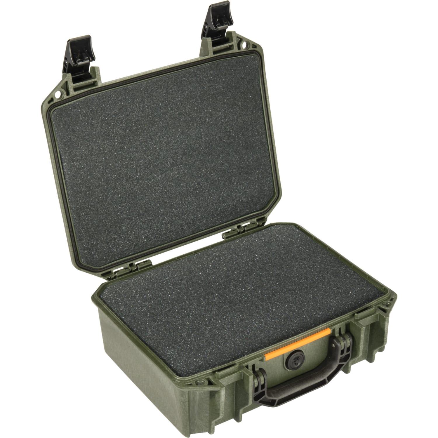 Pelican Polyethylene Vault Medium Pistol Case With Foam, 15-7/16inH x 13-1/8inW x 6-3/16inD, OD Green - Image 3