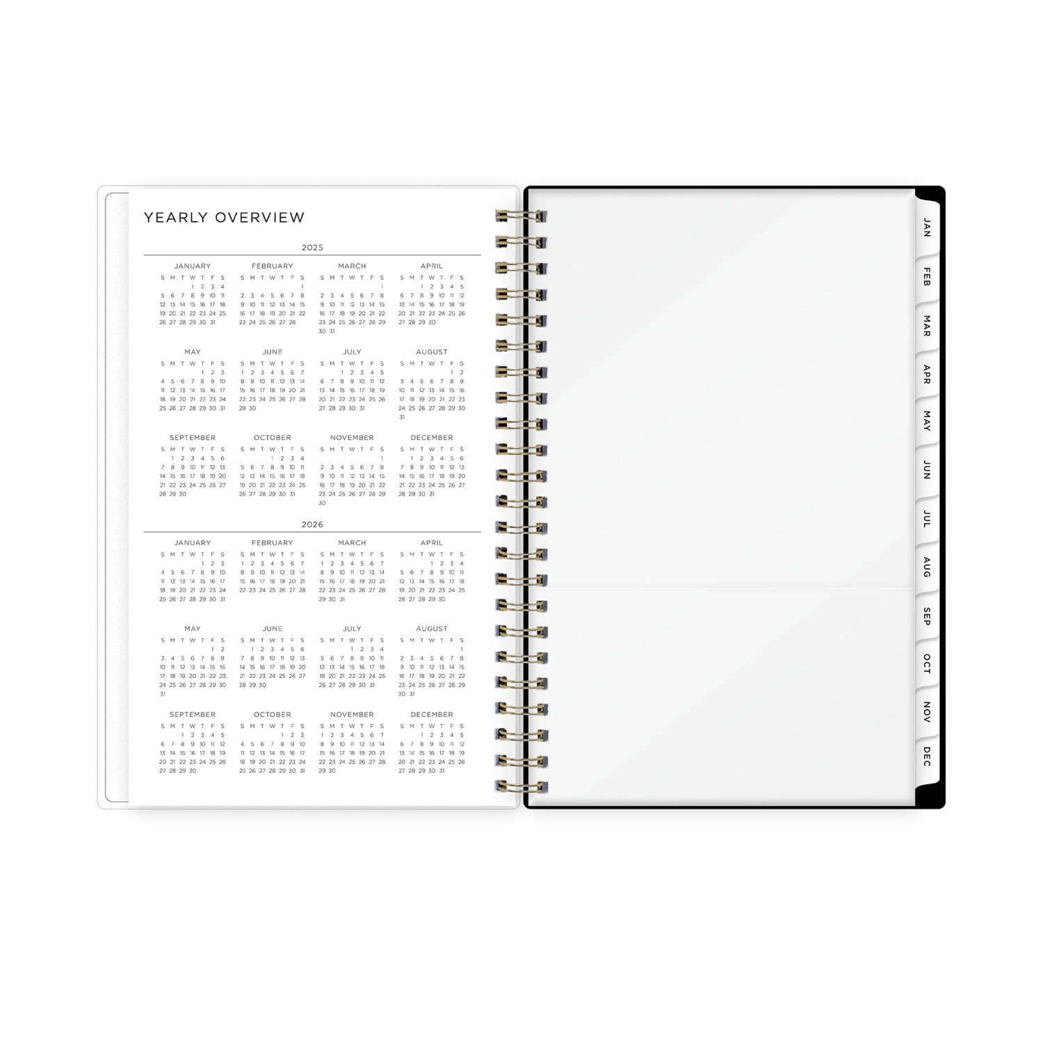 2025-2026 Blue Sky Weekly/Monthly Academic Planner, 5in x 8in, Stripes Chunky, July 2025 To June 2026, 149047 - Image 5