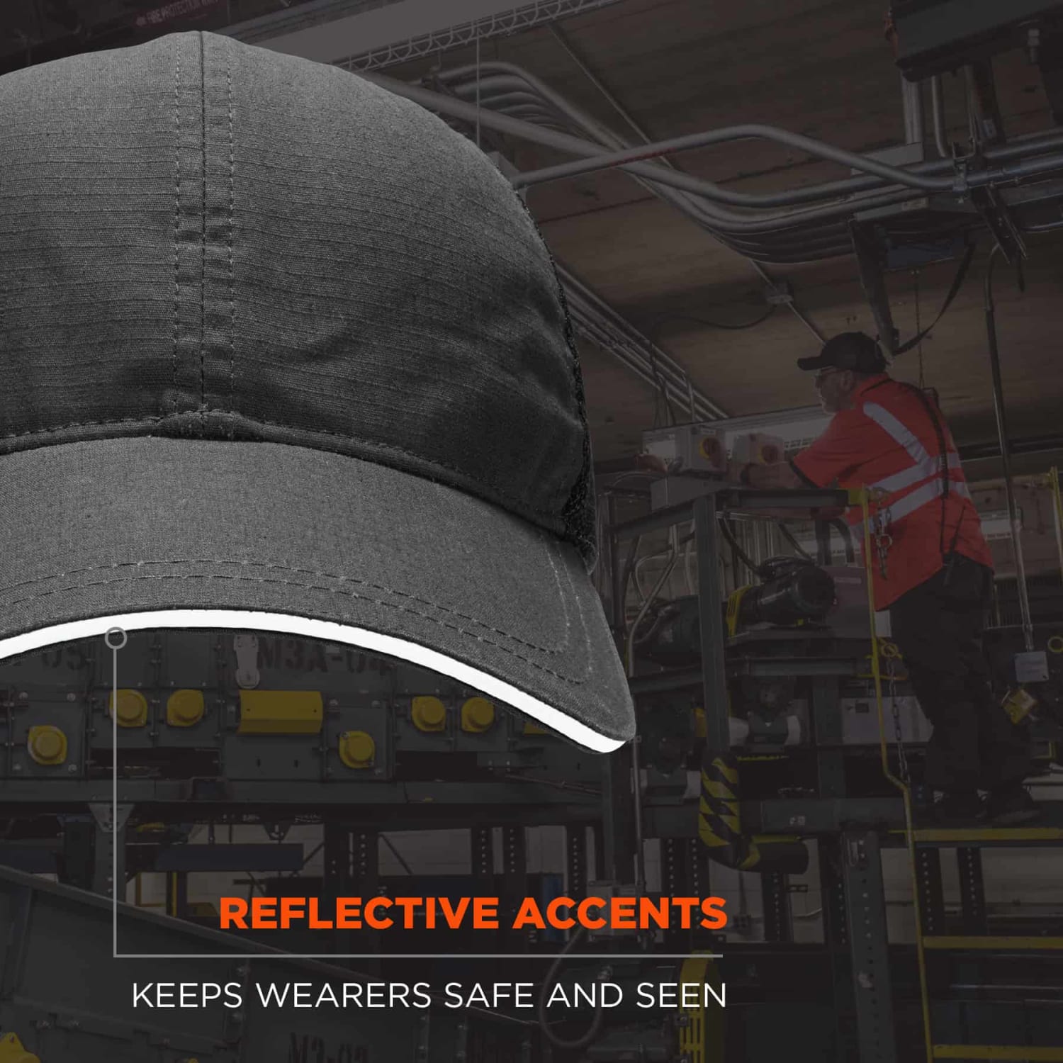Ergodyne Skullerz 8946 Baseball Cap, One Size, Black - Image 5