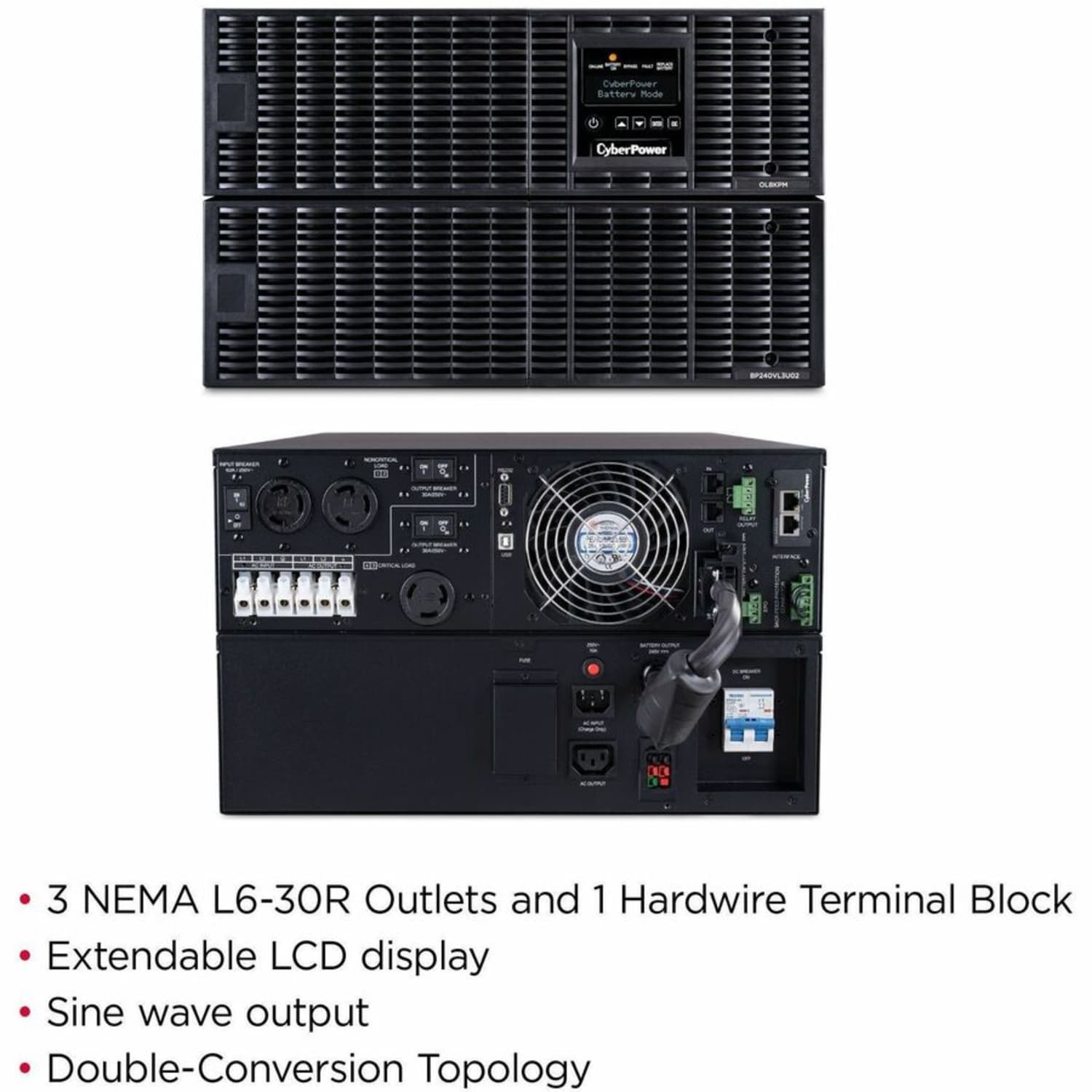 CyberPower OL8KRT Smart App Online UPS Systems, OL8KRT - Image 3