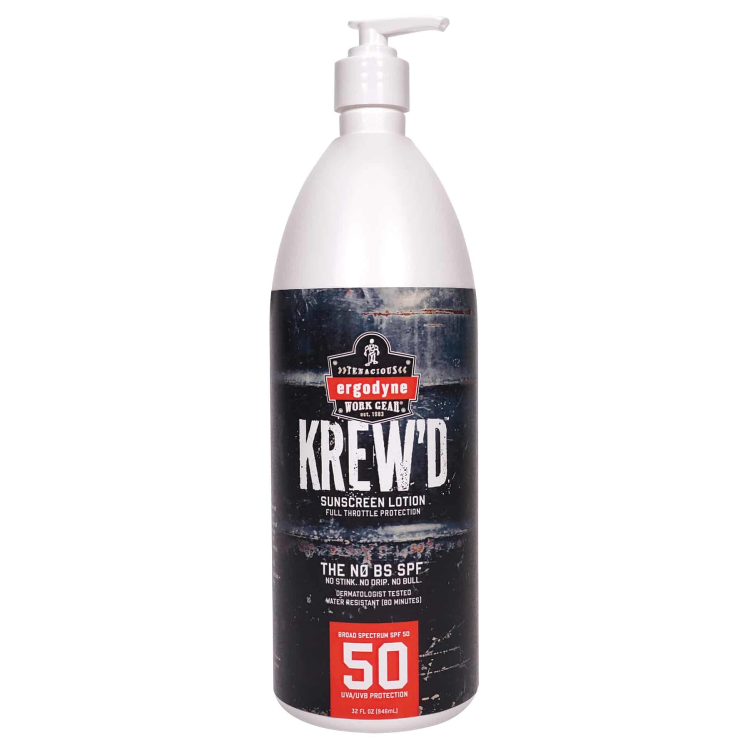 Ergodyne KREW-d 6355 SPF 50 Sunscreen Lotions, 32 Oz, Pack Of 4 Lotions - Image 3