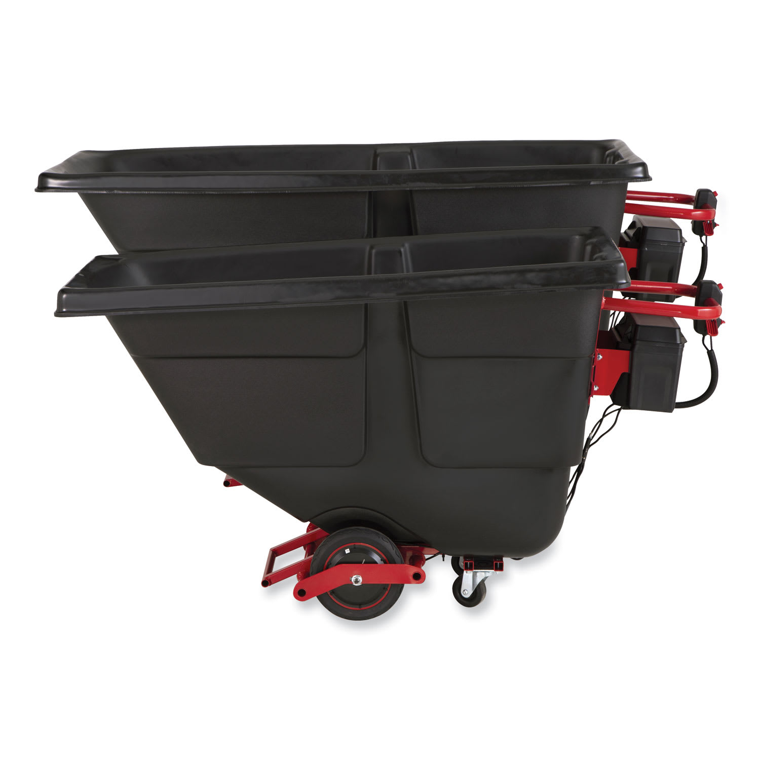 Rubbermaid Commercial Motorized Roto Tilt Truck, 202 gal, 1,000 lb Capacity, Plastic, Black - Image 5