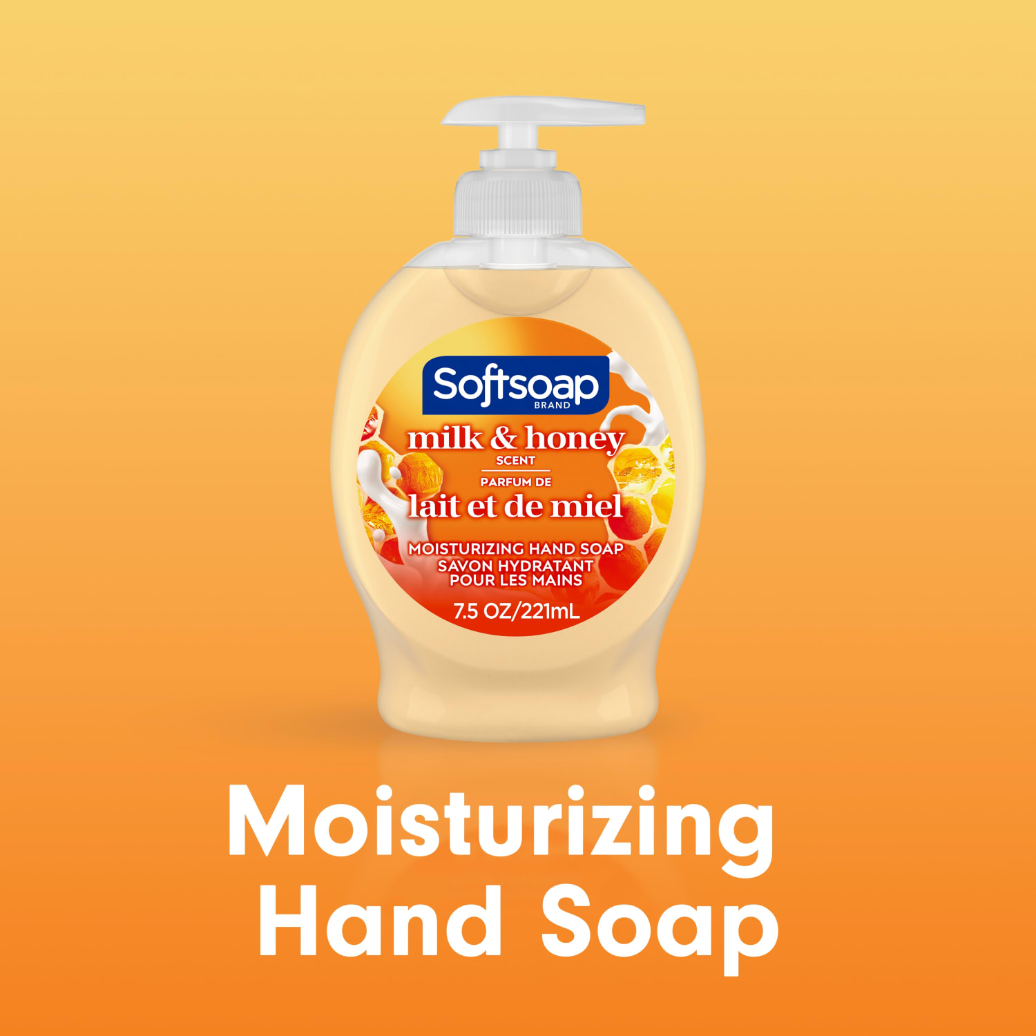 Softsoap Moisturizing Liquid Hand Soap, Milk & Honey Scent, 7.5 Oz, Total Qty 1 - Image 4